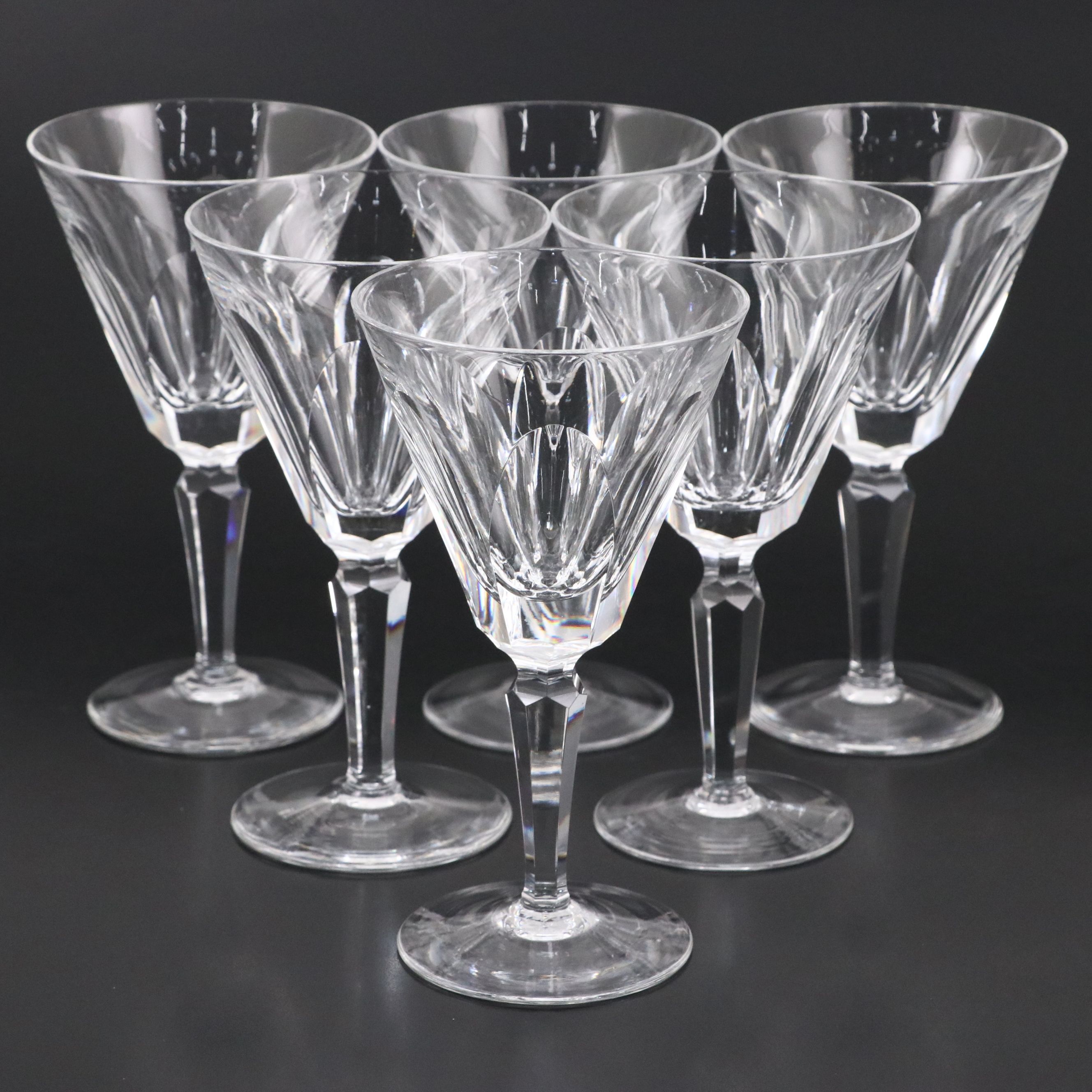 Waterford "Sheila" Crystal Claret Wine Glasses