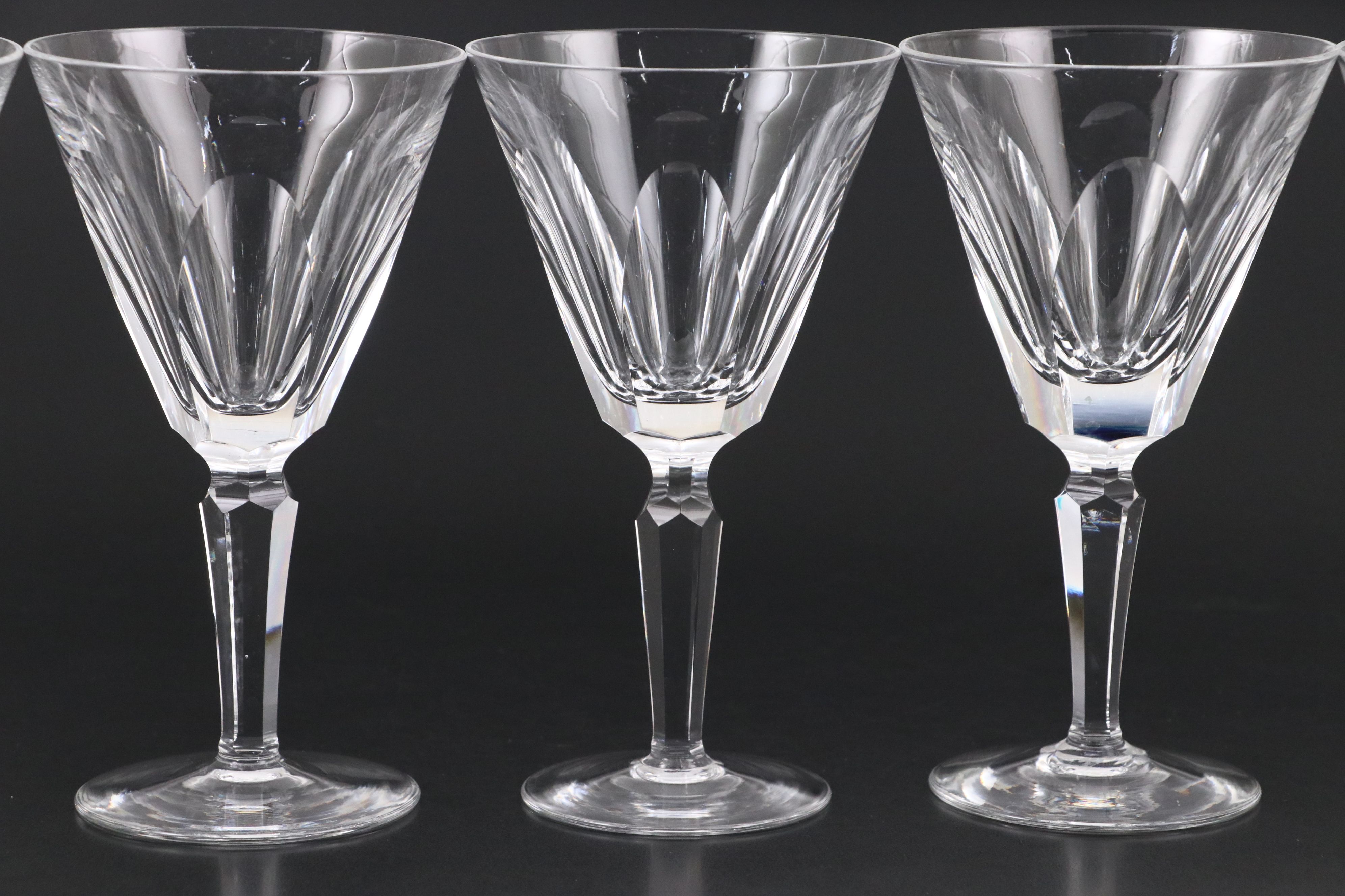 Waterford "Sheila" Crystal Claret Wine Glasses