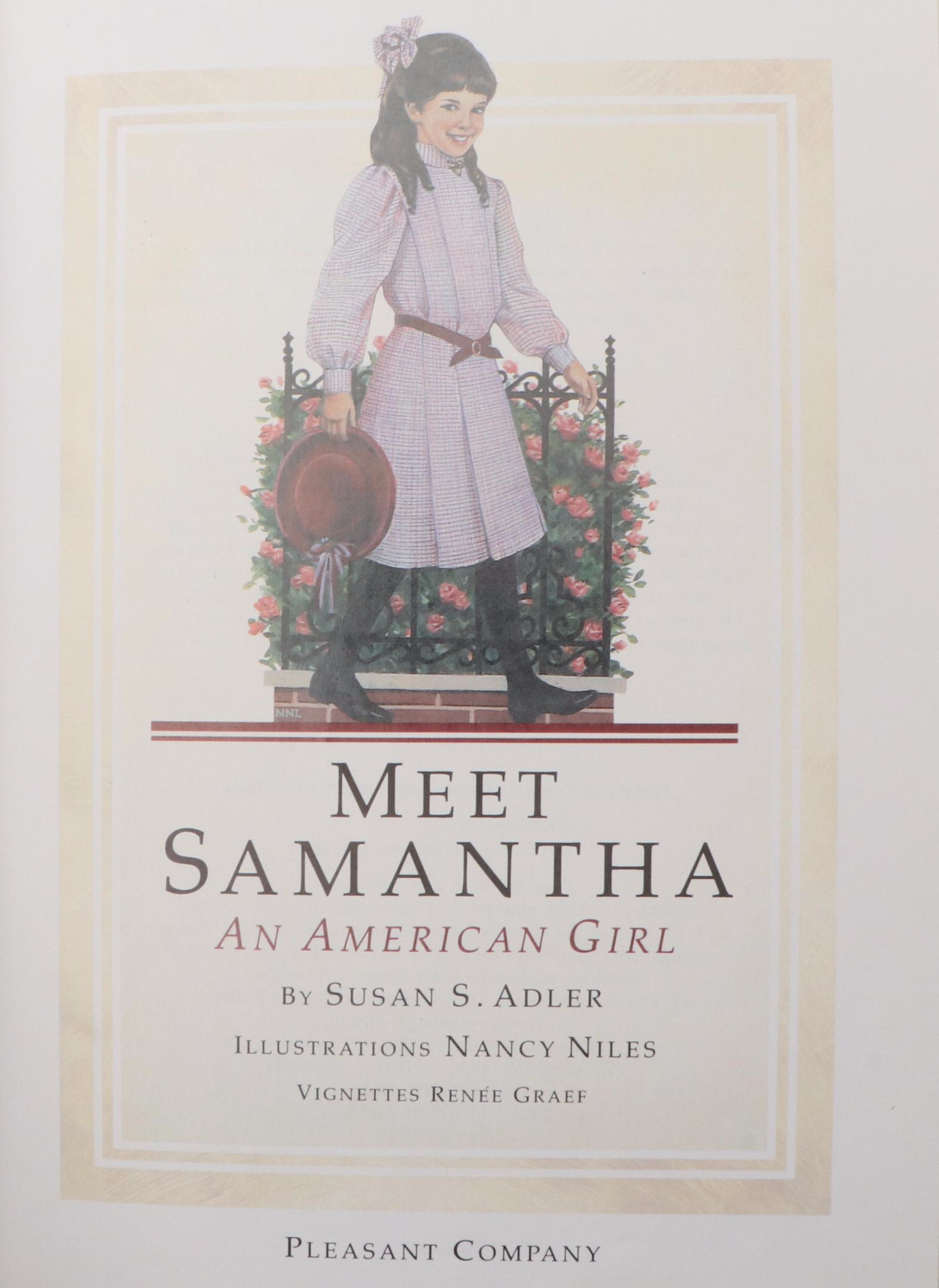 First Edition "Meet Samantha" by Susan S. Adler and Other American Girl Book