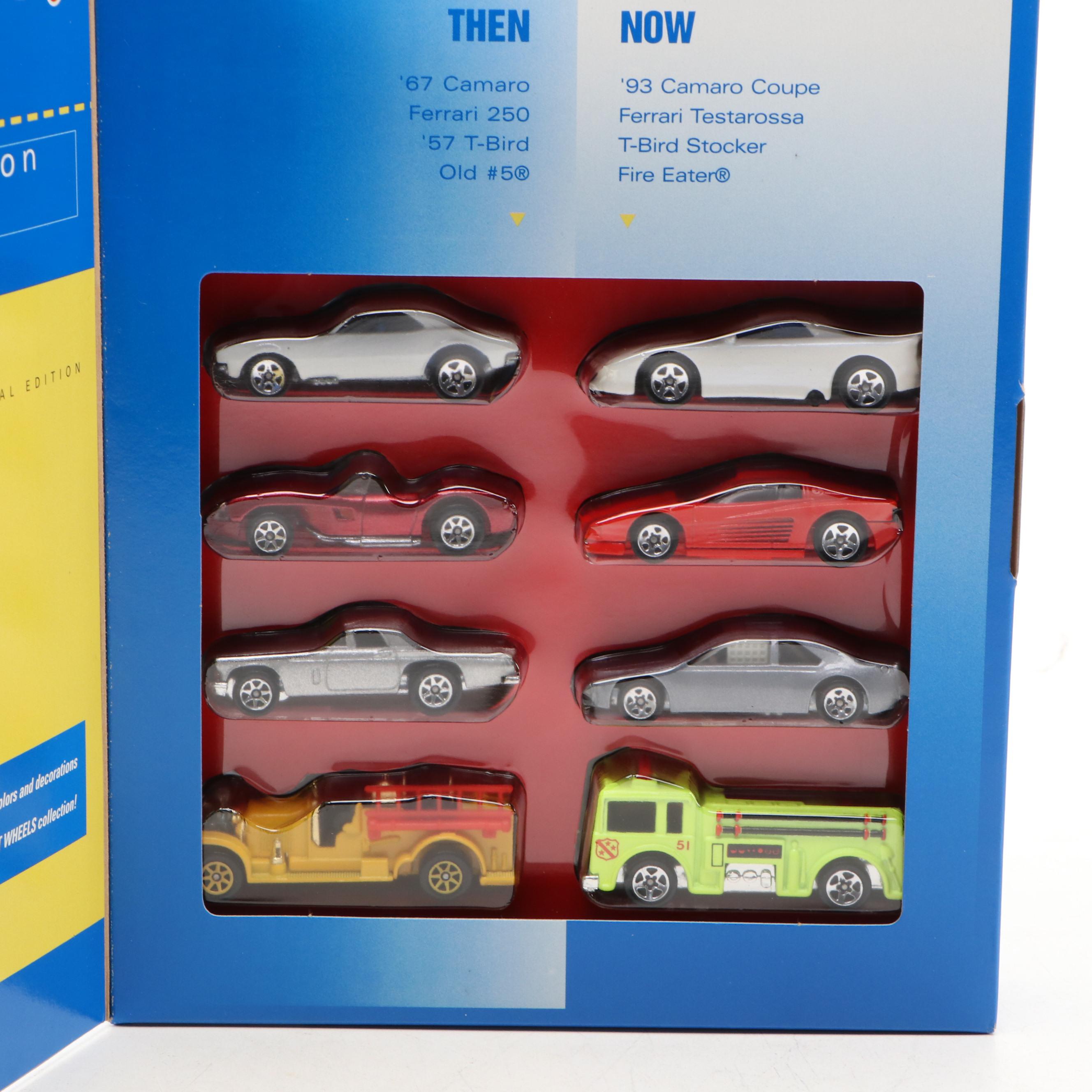 Hot Wheels "Then & Now" Collection and "Hot Wheels Race Team" Gift Pack, 1995