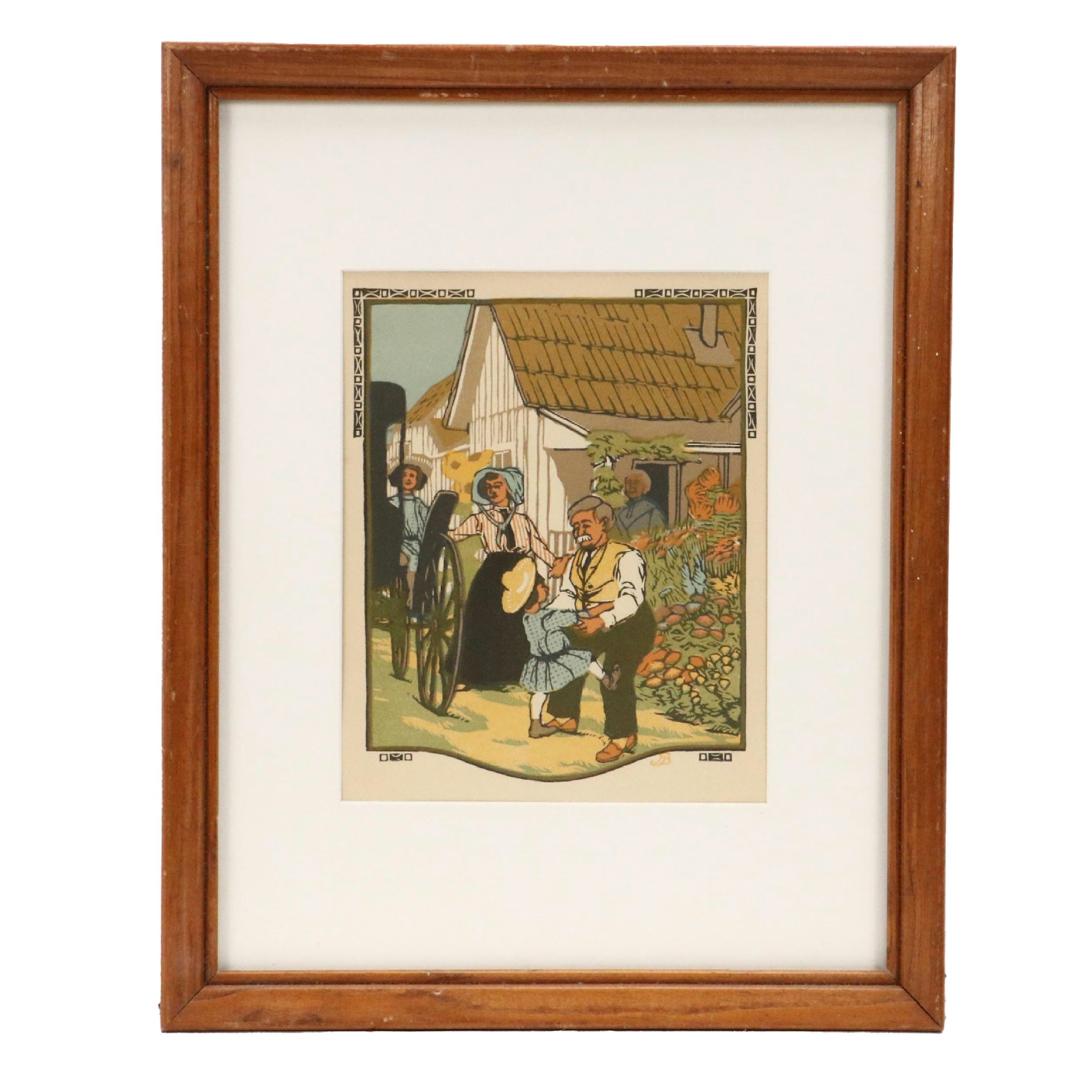 Gustave Baumann Woodcut "September" from "All the Year Round," 1912