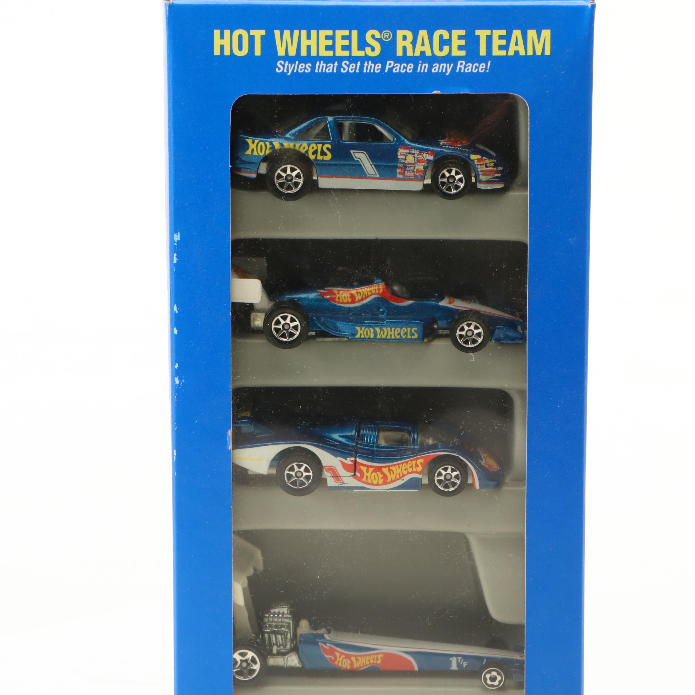 Hot Wheels "Then & Now" Collection and "Hot Wheels Race Team" Gift Pack, 1995