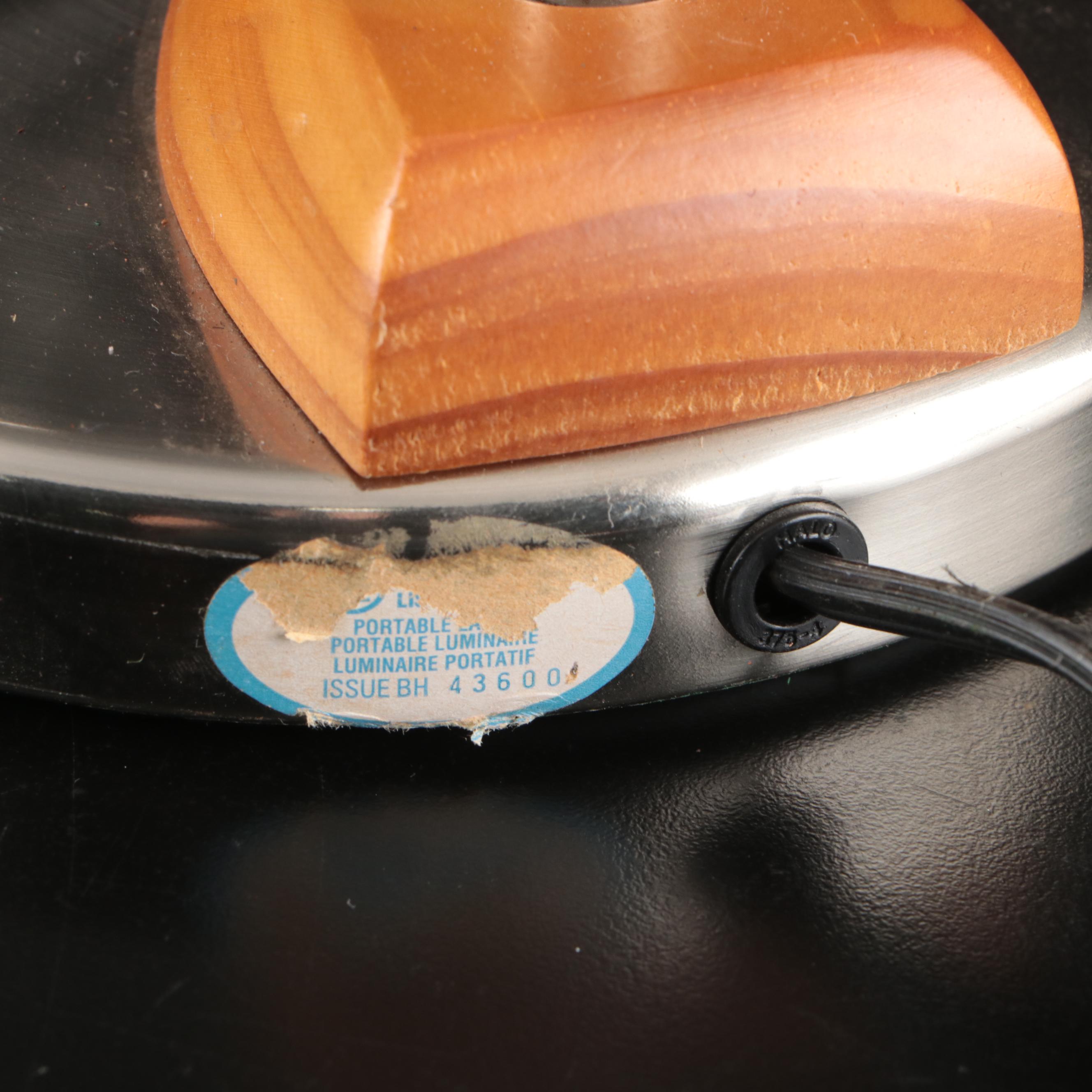 Polished Metal Gooseneck Desk Lamp, 1999