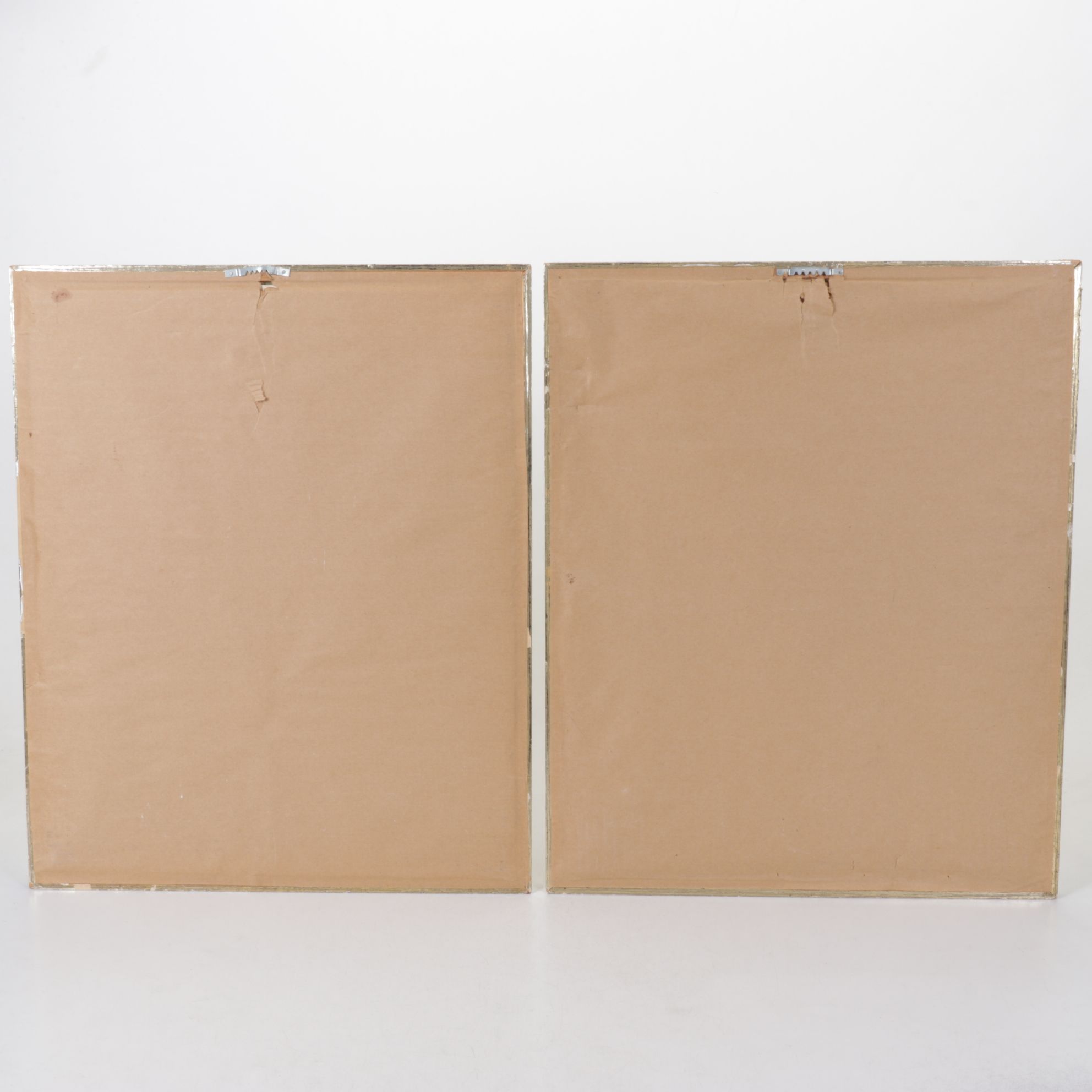 G. LeLong "Paris, La Tour Eiffel" and "Paris, Notre Dame" Watercolor Paintings