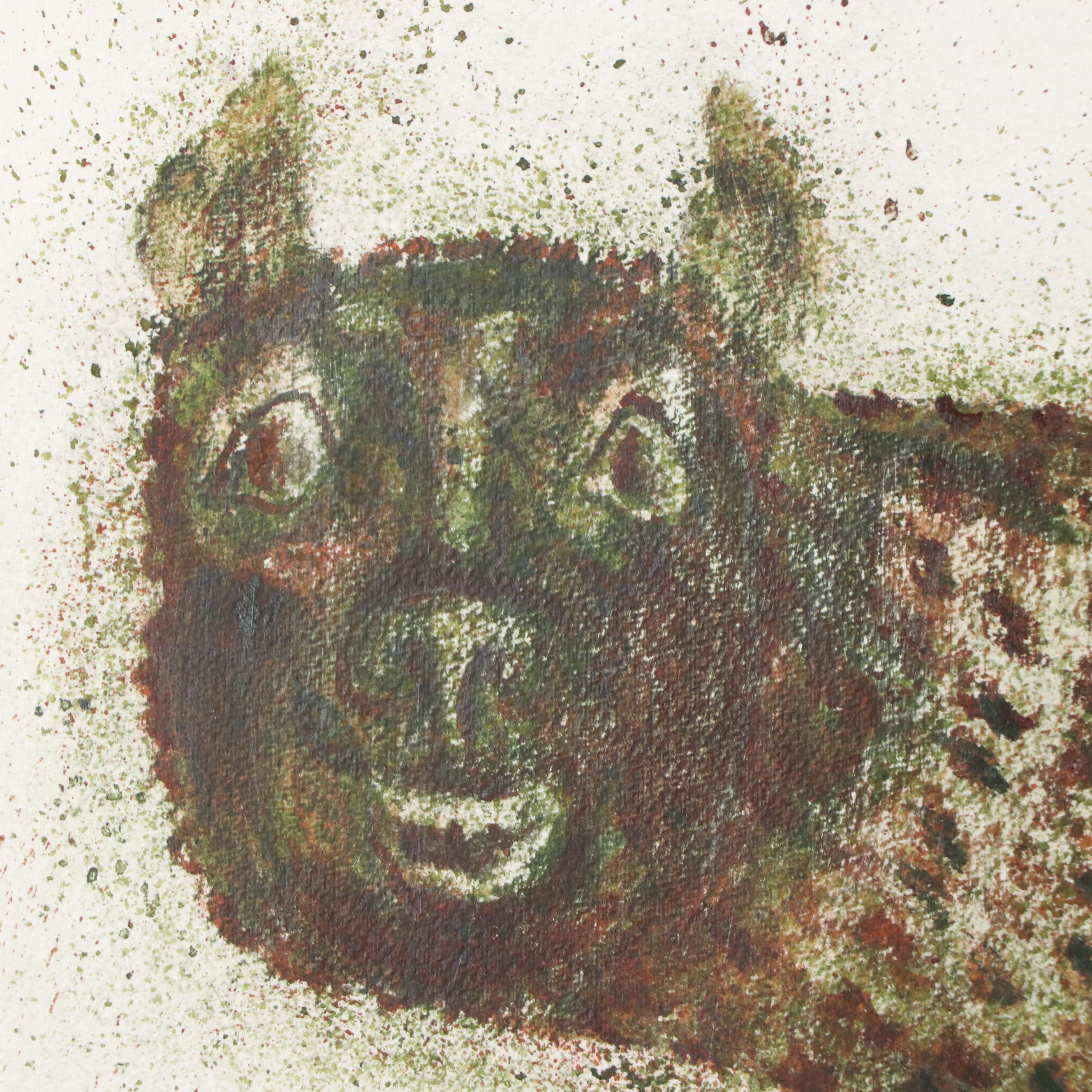 Chris Ritter Modernist Capitoline Wolf Watercolor, Circa 1940