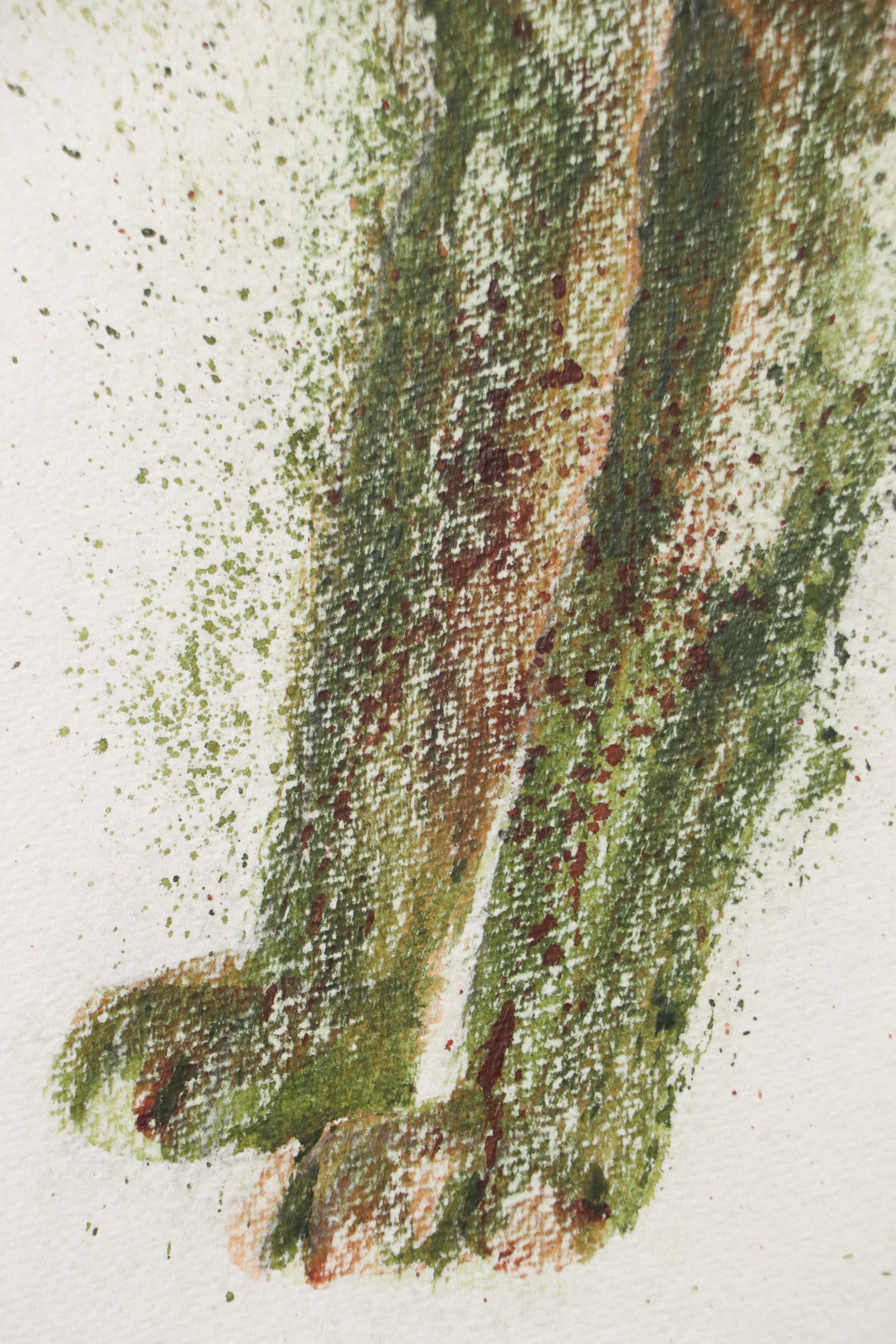 Chris Ritter Modernist Capitoline Wolf Watercolor, Circa 1940