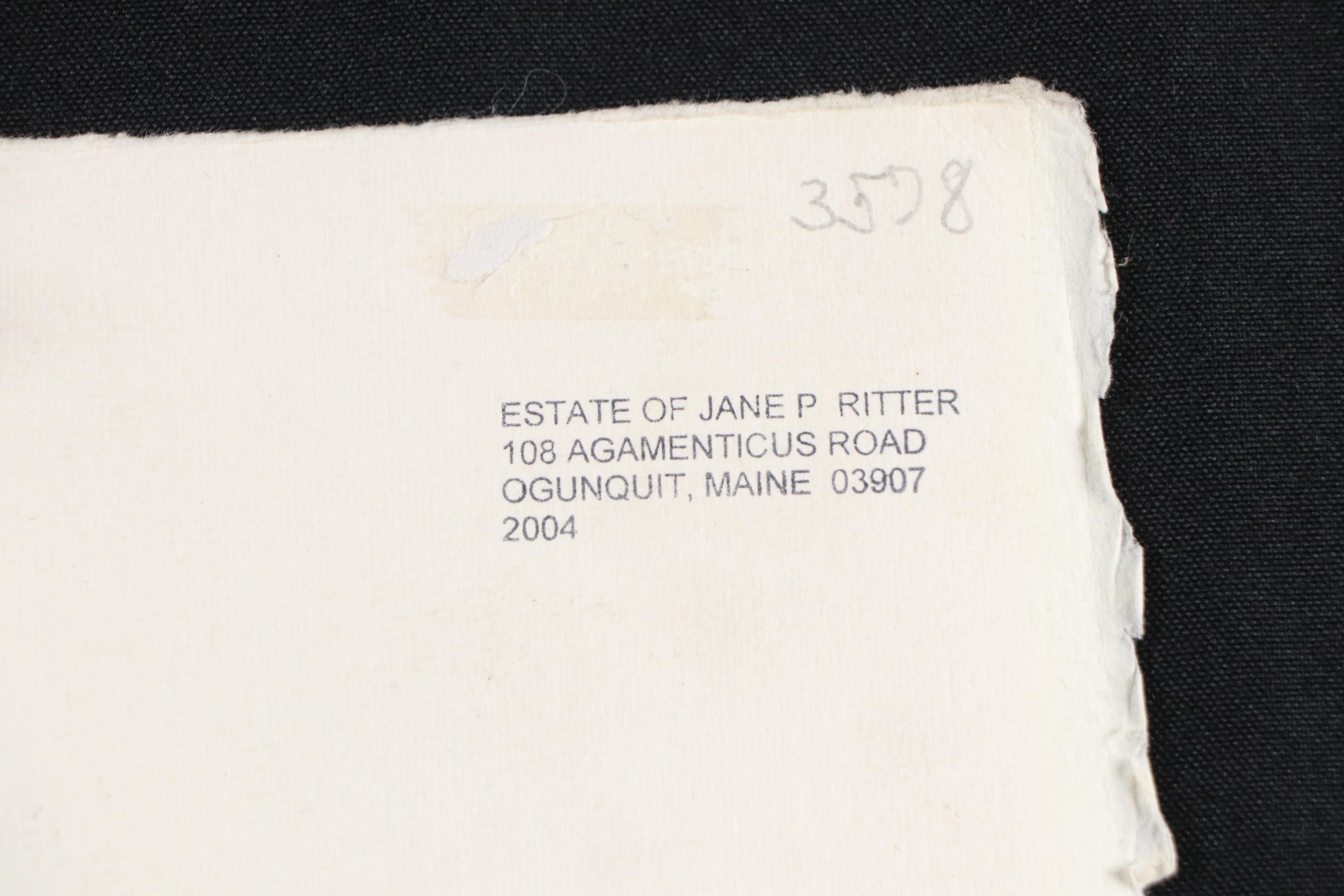 Chris Ritter Modernist Capitoline Wolf Watercolor, Circa 1940