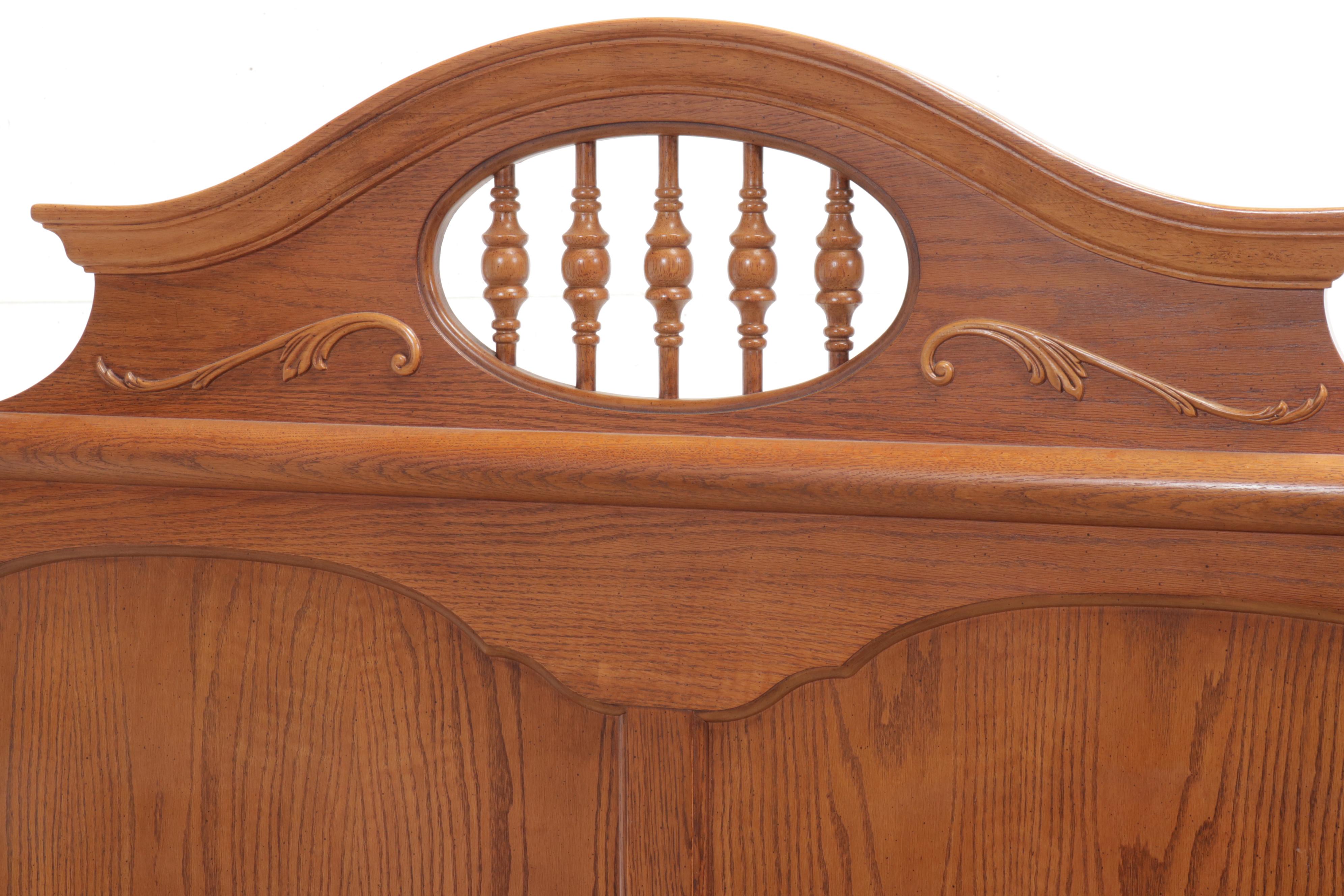 Oak Queen Size Bed Frame