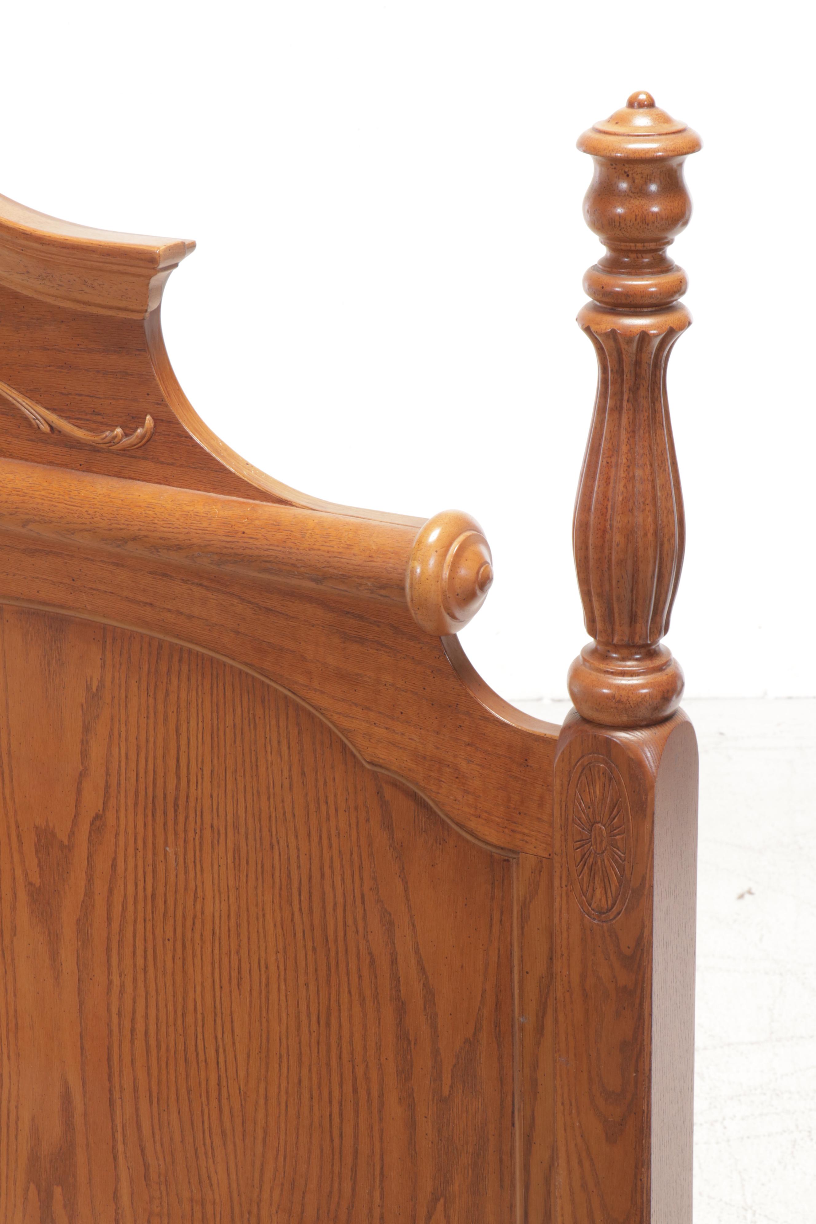 Oak Queen Size Bed Frame