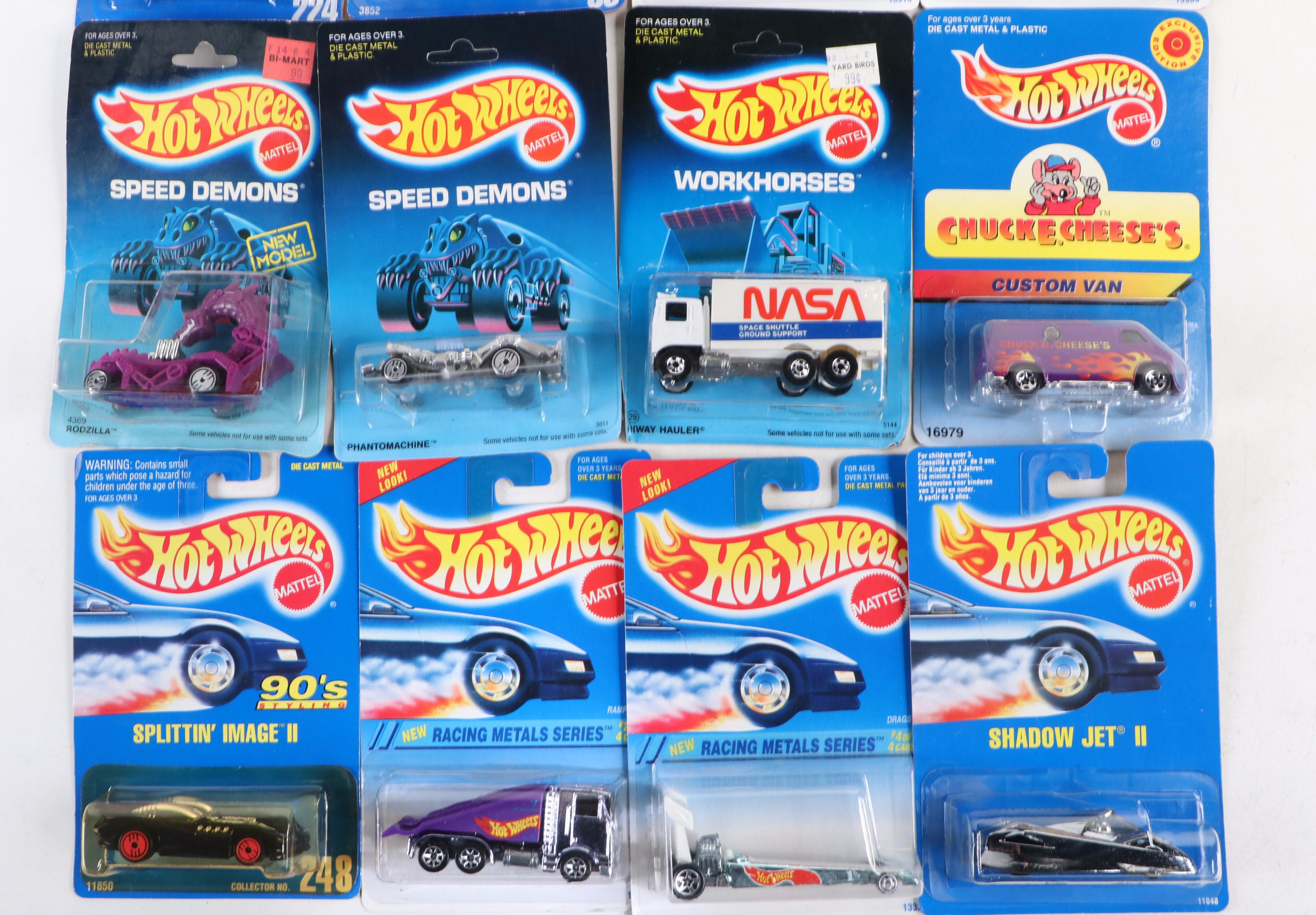 Hot Wheels "JPL Sojourner Mars Rover," "Zombot" and More Toy Cars, 1980s–1990s