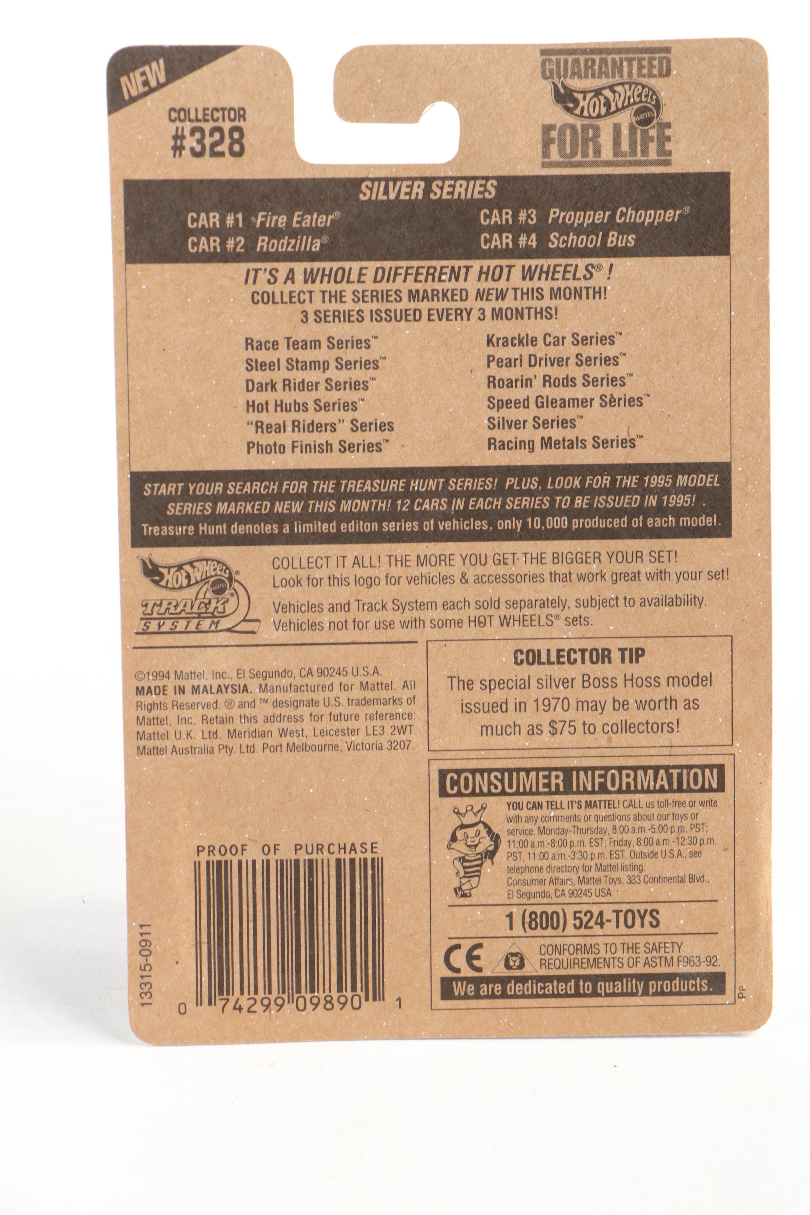 Hot Wheels "JPL Sojourner Mars Rover," "Zombot" and More Toy Cars, 1980s–1990s