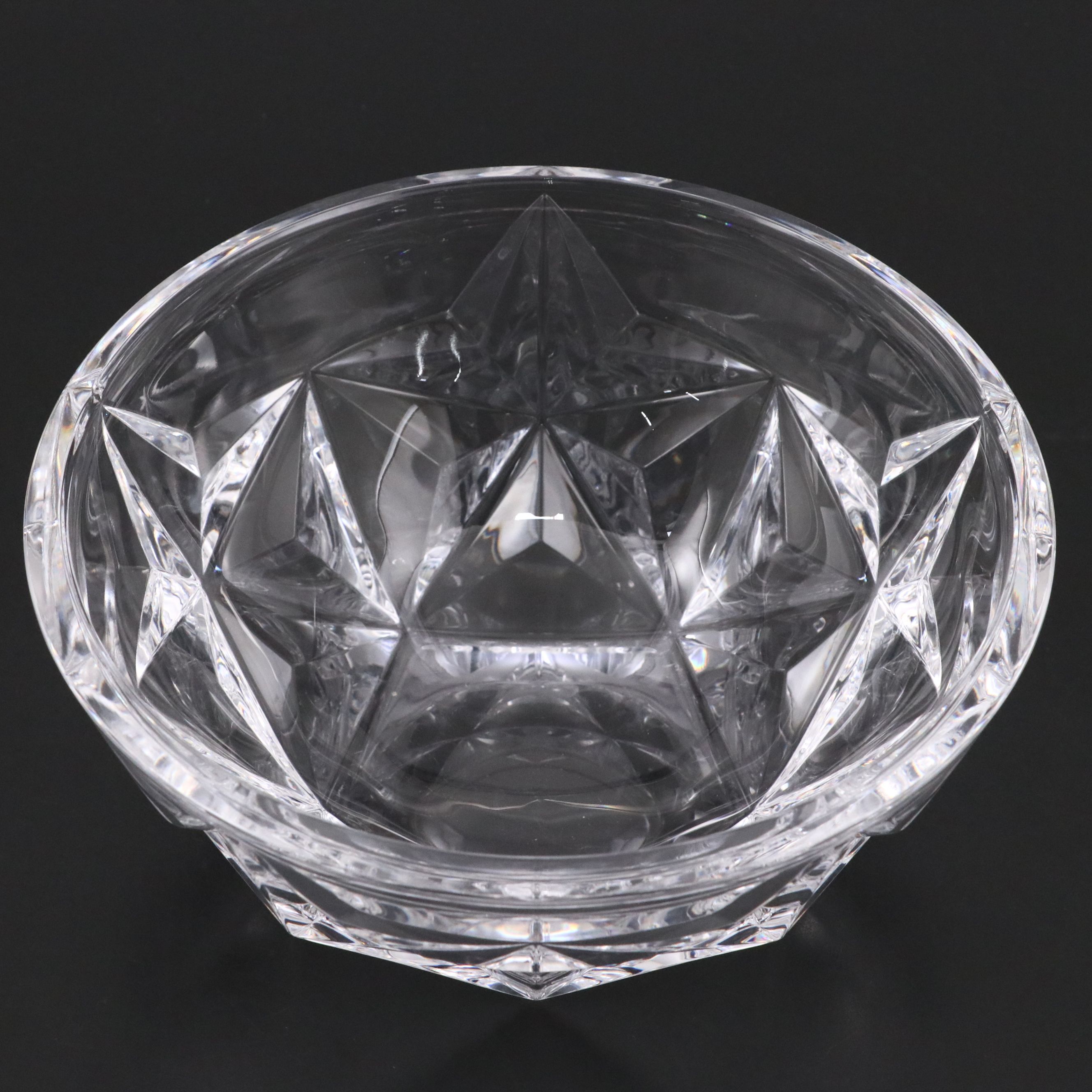 Tiffany & Co. "Stars" Crystal Round Bowl