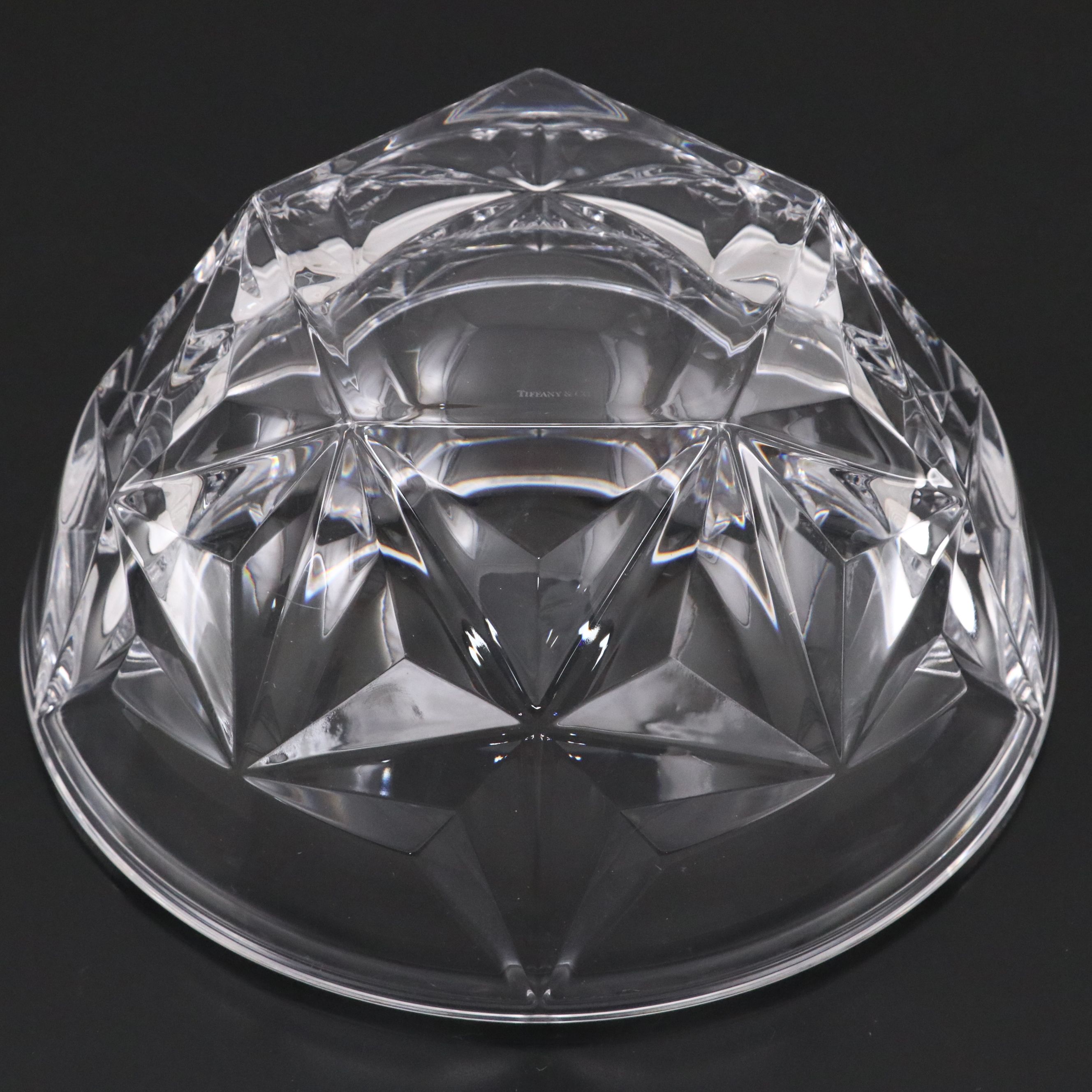 Tiffany & Co. "Stars" Crystal Round Bowl