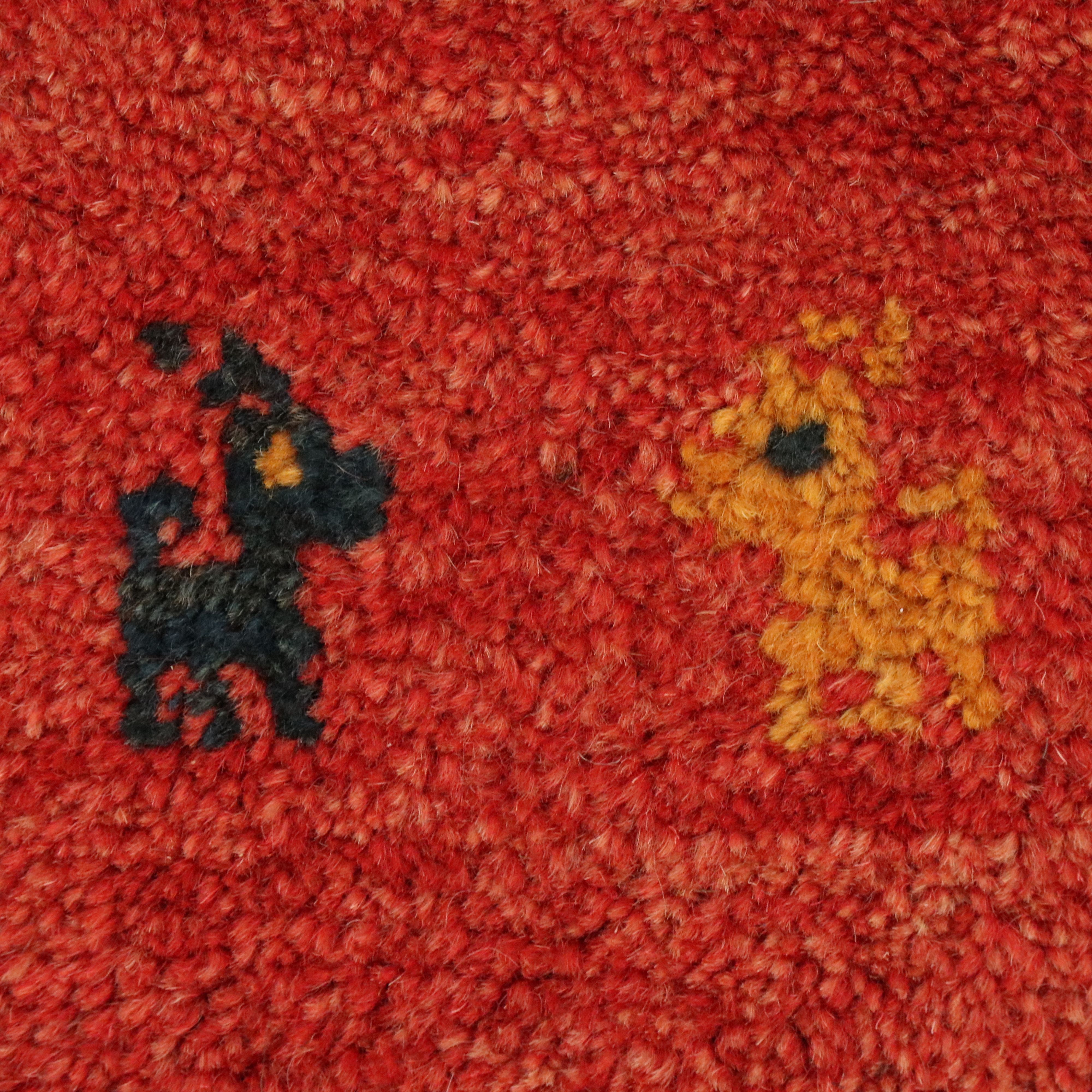 8'4 x 11'10 Hand-Knotted Indo-Persian Gabbeh Area Rug