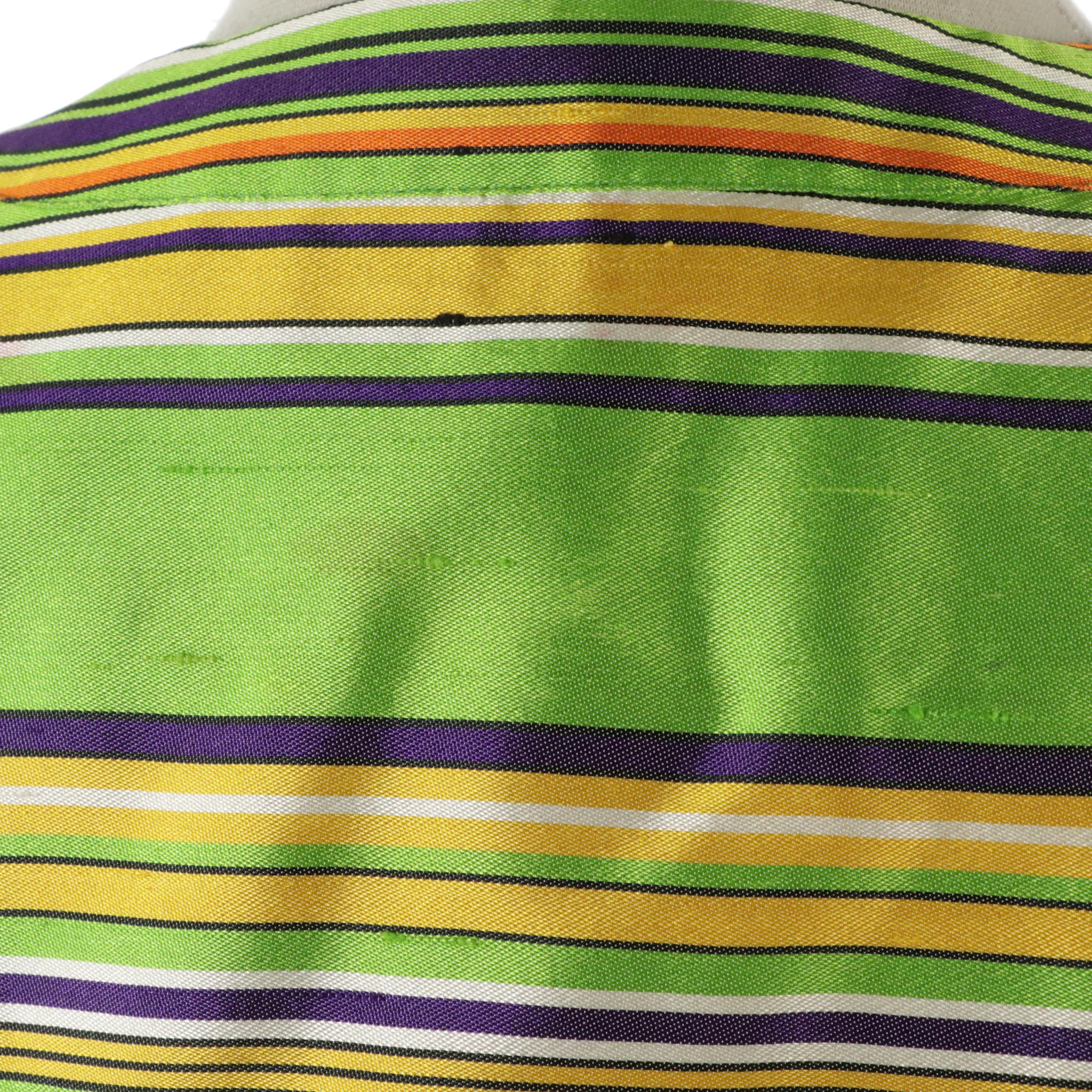 Yves Saint Laurent Rive Gauche Striped Silk Jacket, 1990s