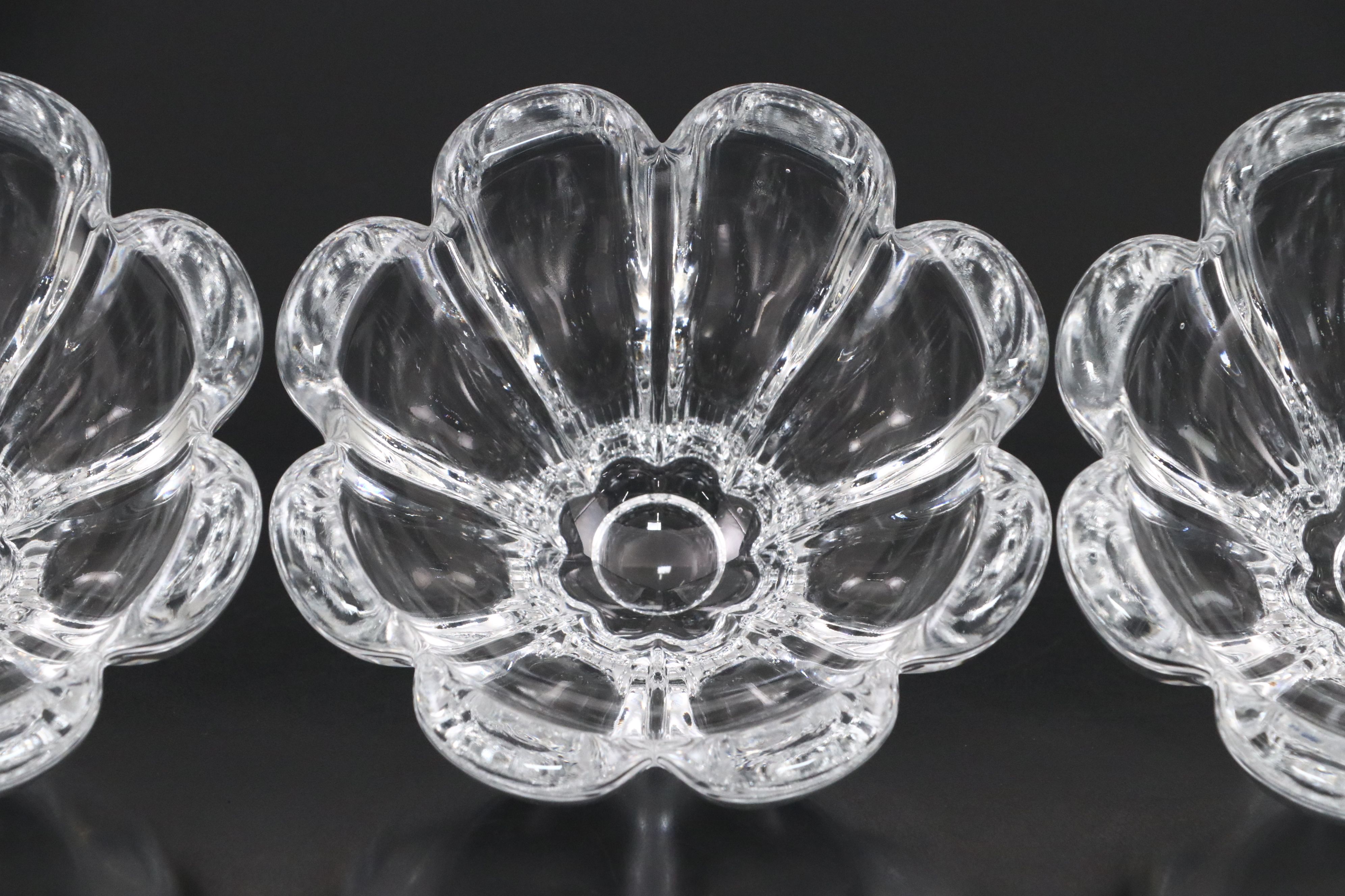 Mikasa "Zinnia" Crystal Round Bowls