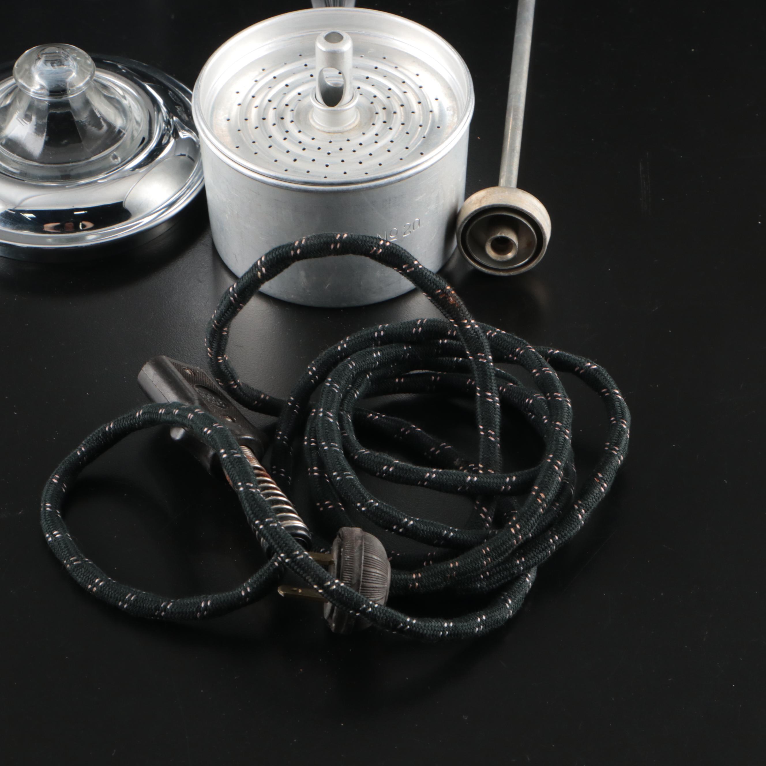 Metal Coffee Pot, Wooden Whiskey Barrel, and More Serveware