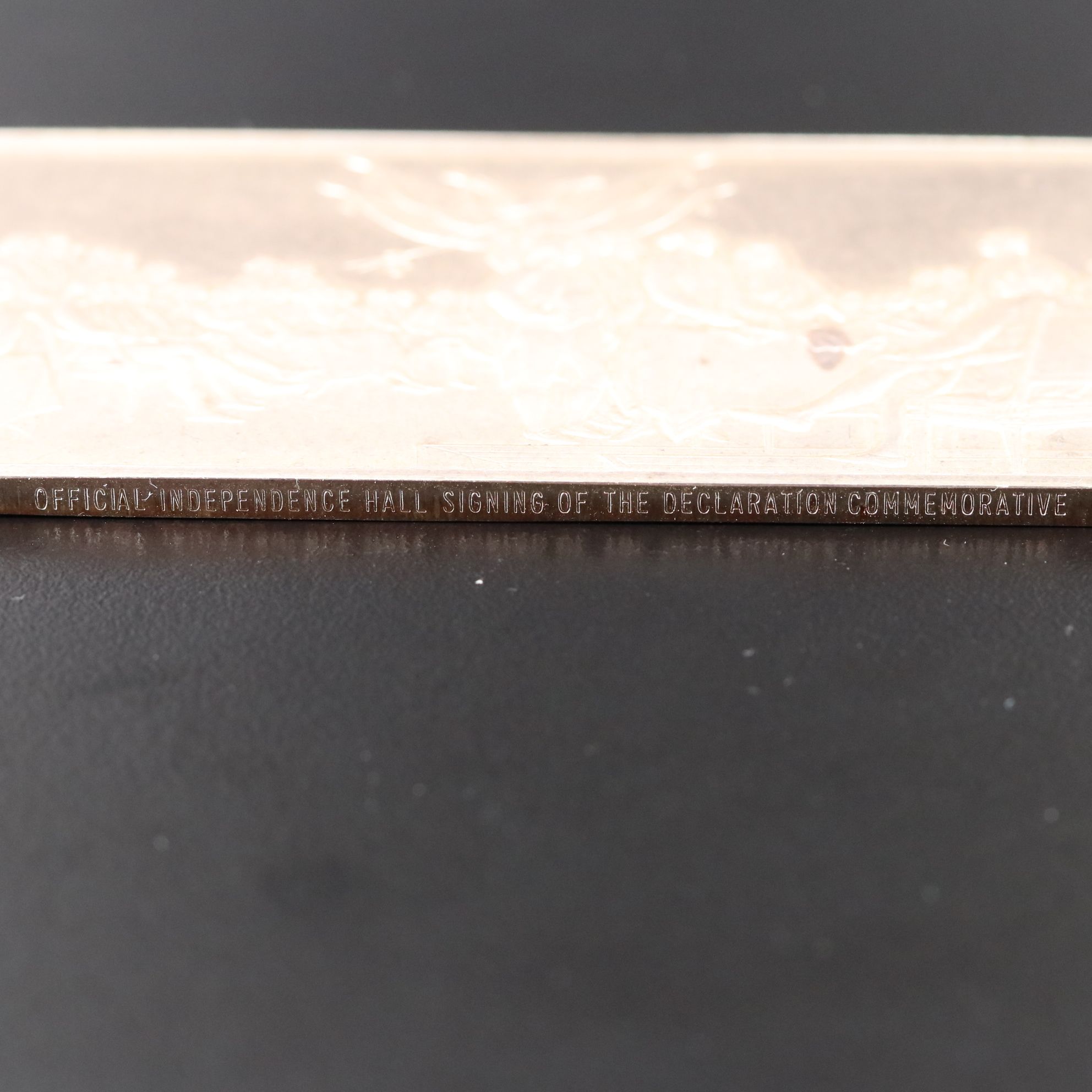Declaration of Independence Commemorative .999 Silver Bar
