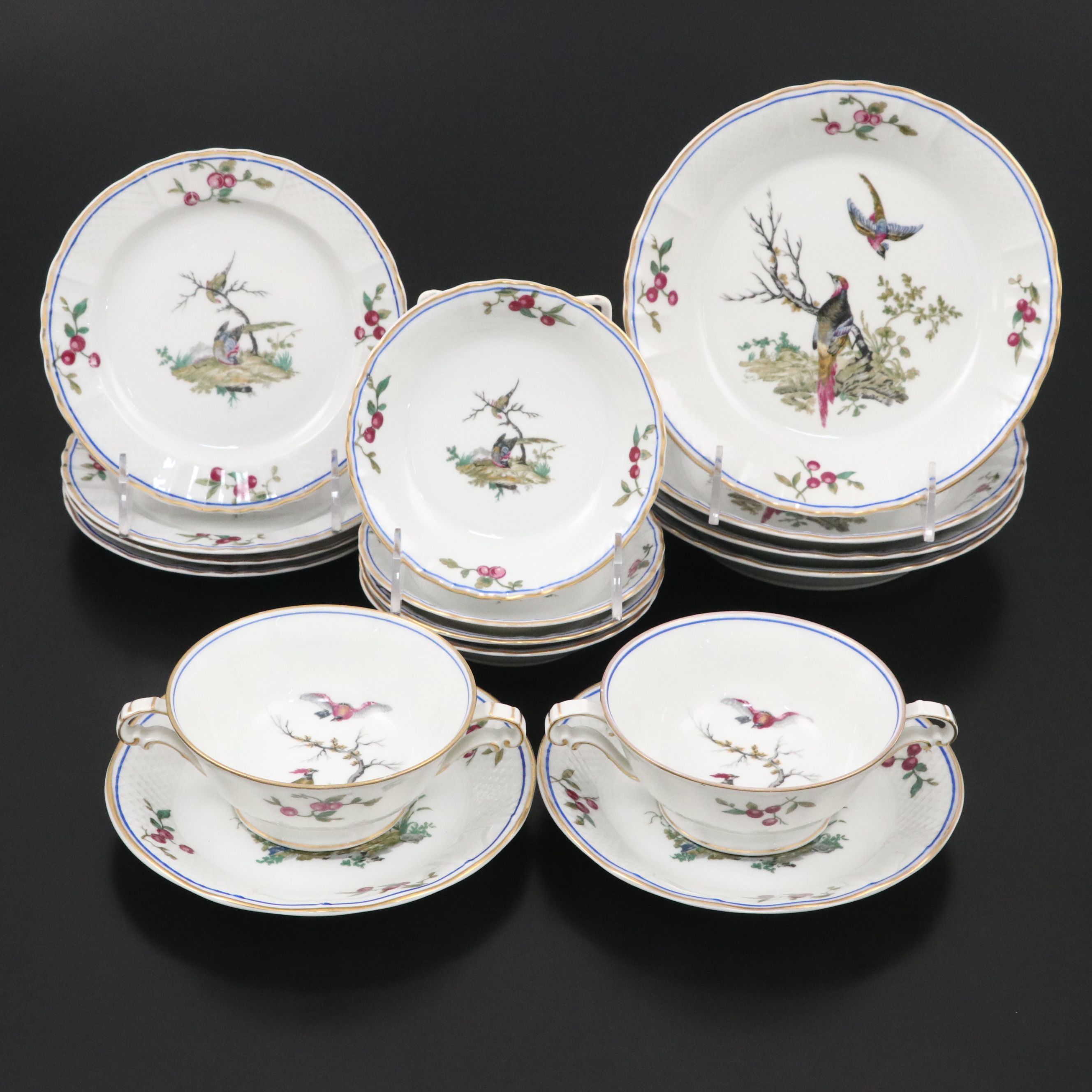 L. Bernardaud "Malmaison" Porcelain Tableware, Late 20th Century