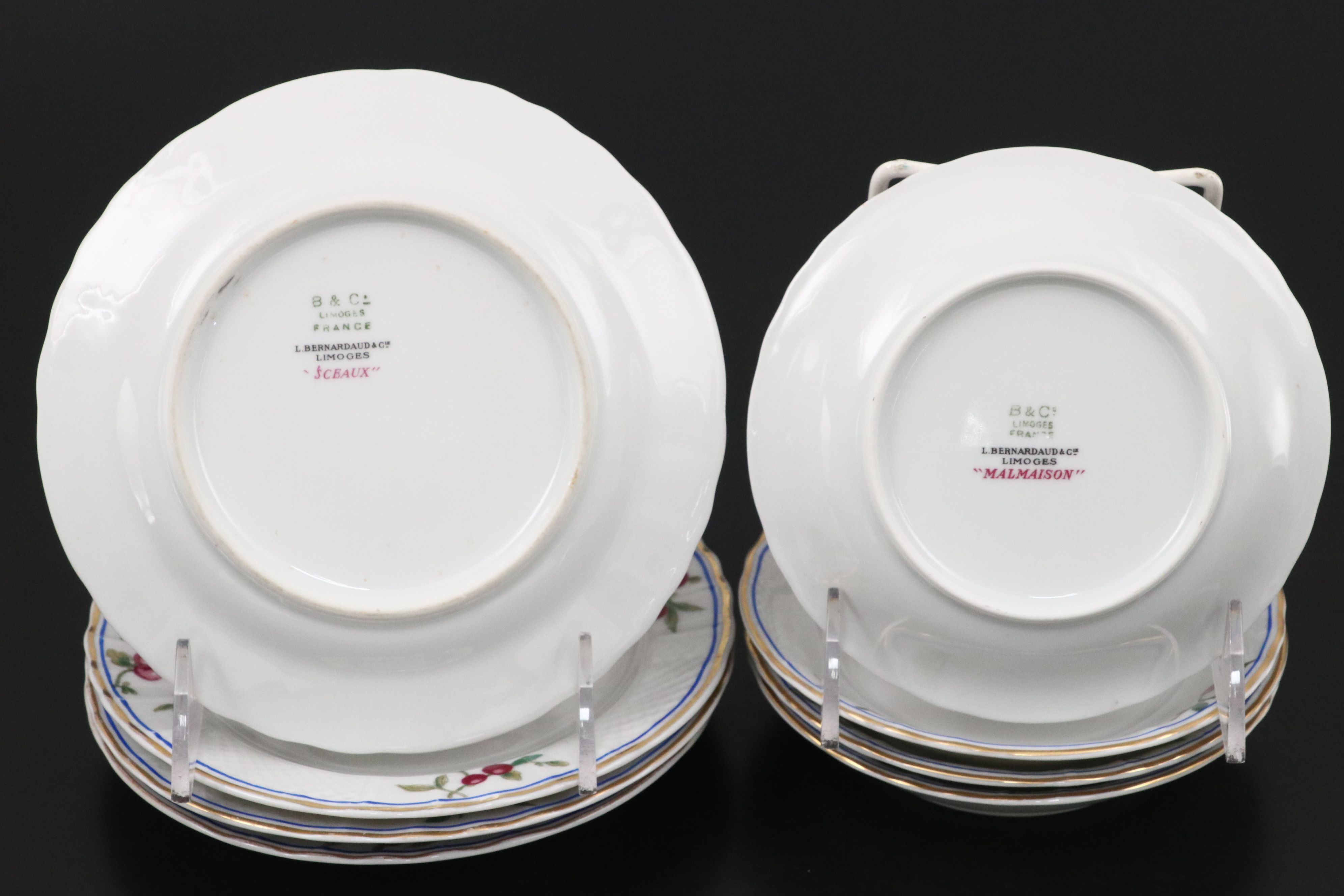 L. Bernardaud "Malmaison" Porcelain Tableware, Late 20th Century