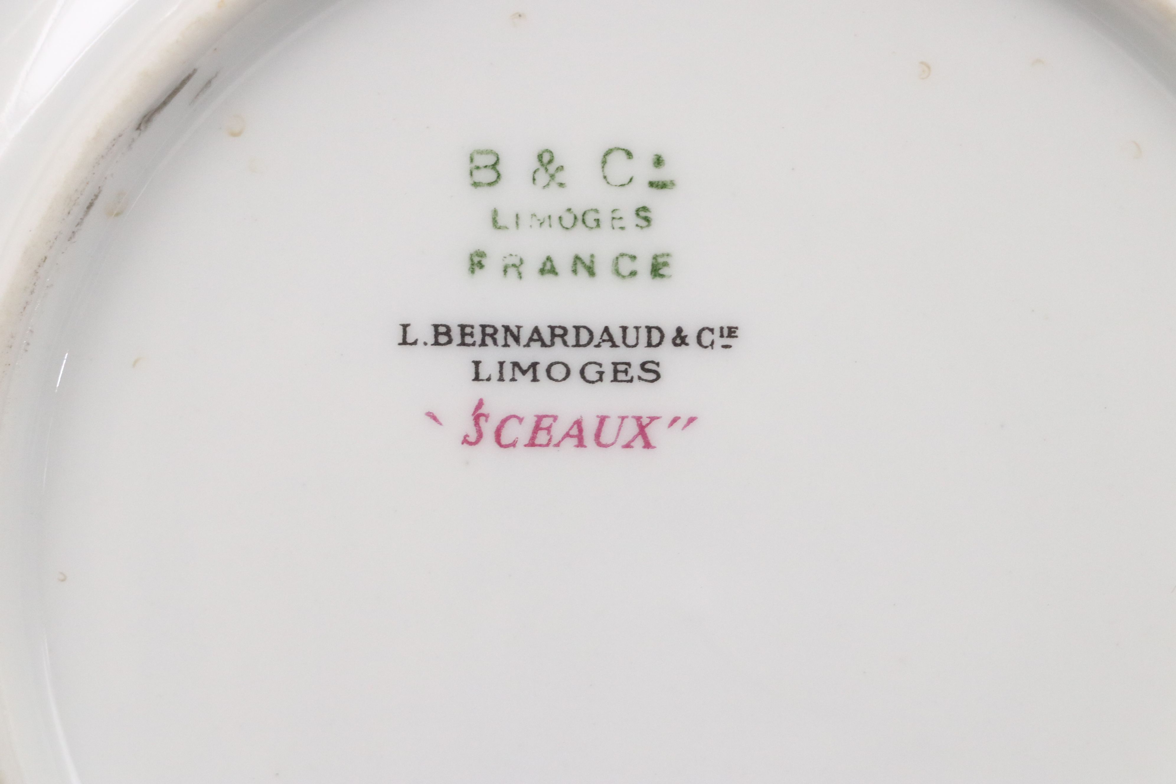 L. Bernardaud "Malmaison" Porcelain Tableware, Late 20th Century