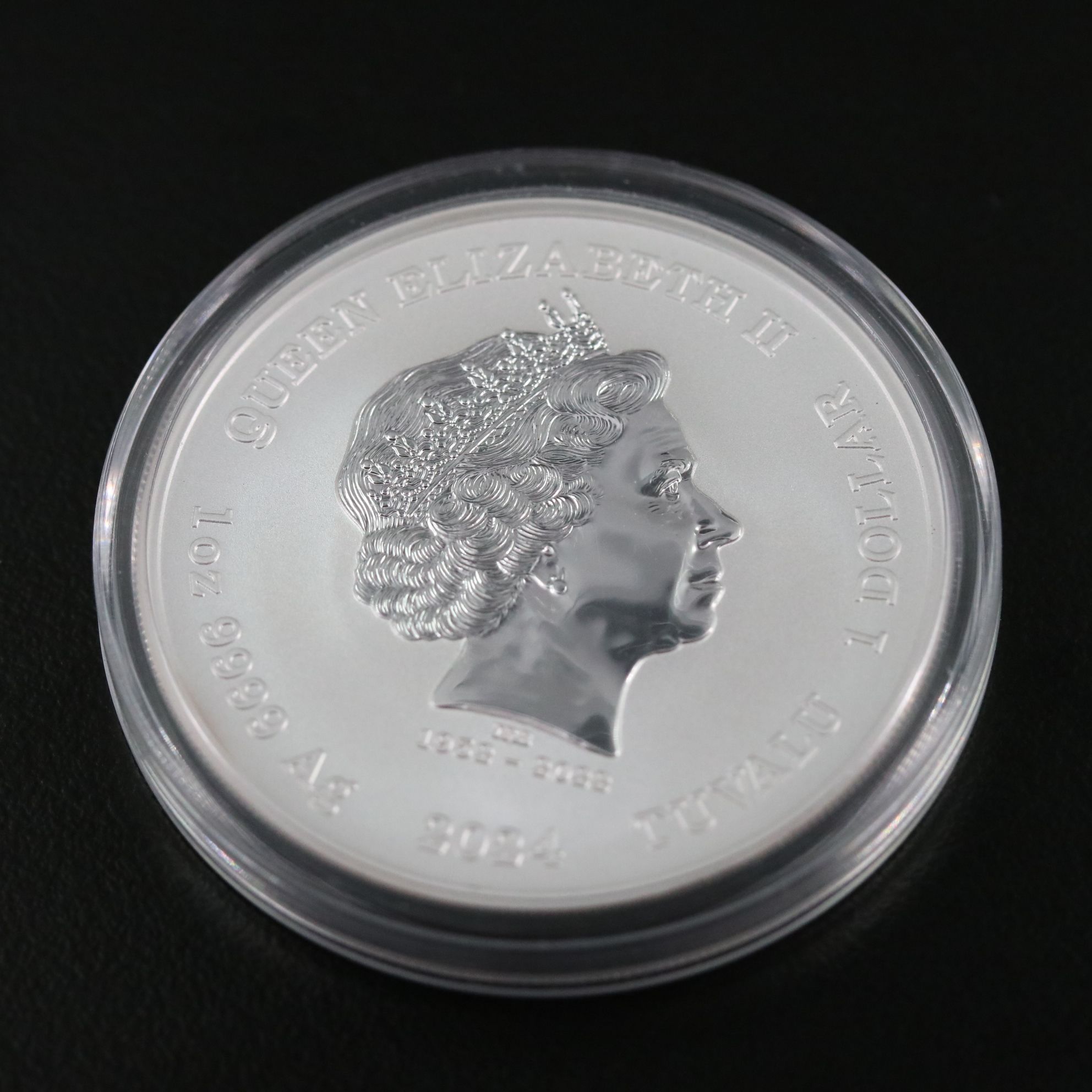 2024 Tuvalu One Dollar .999 Silver Plnk Panther Coin