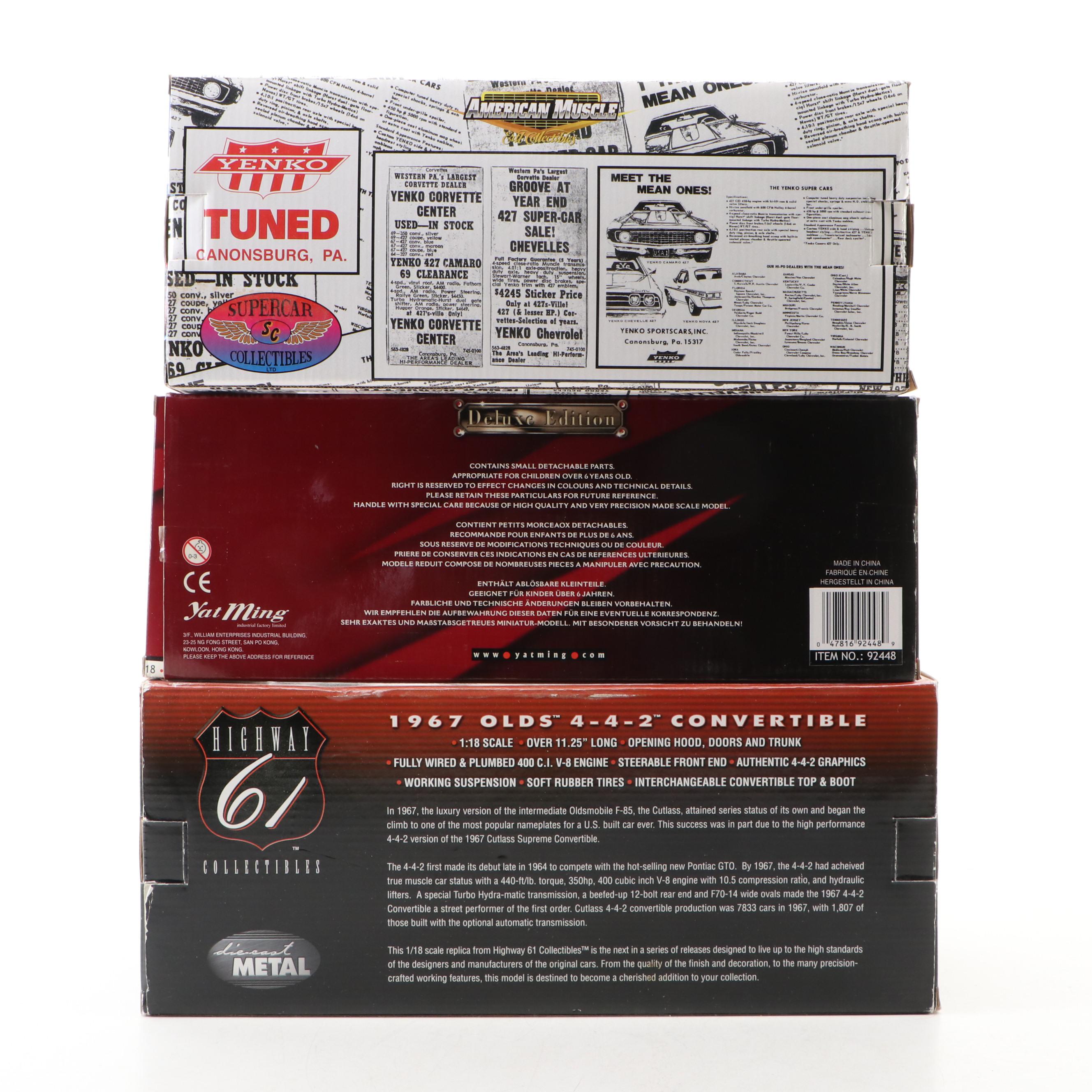 1960s Supercar, Highway 61 & Ertl Collectibles Scale Model Muscle Cars