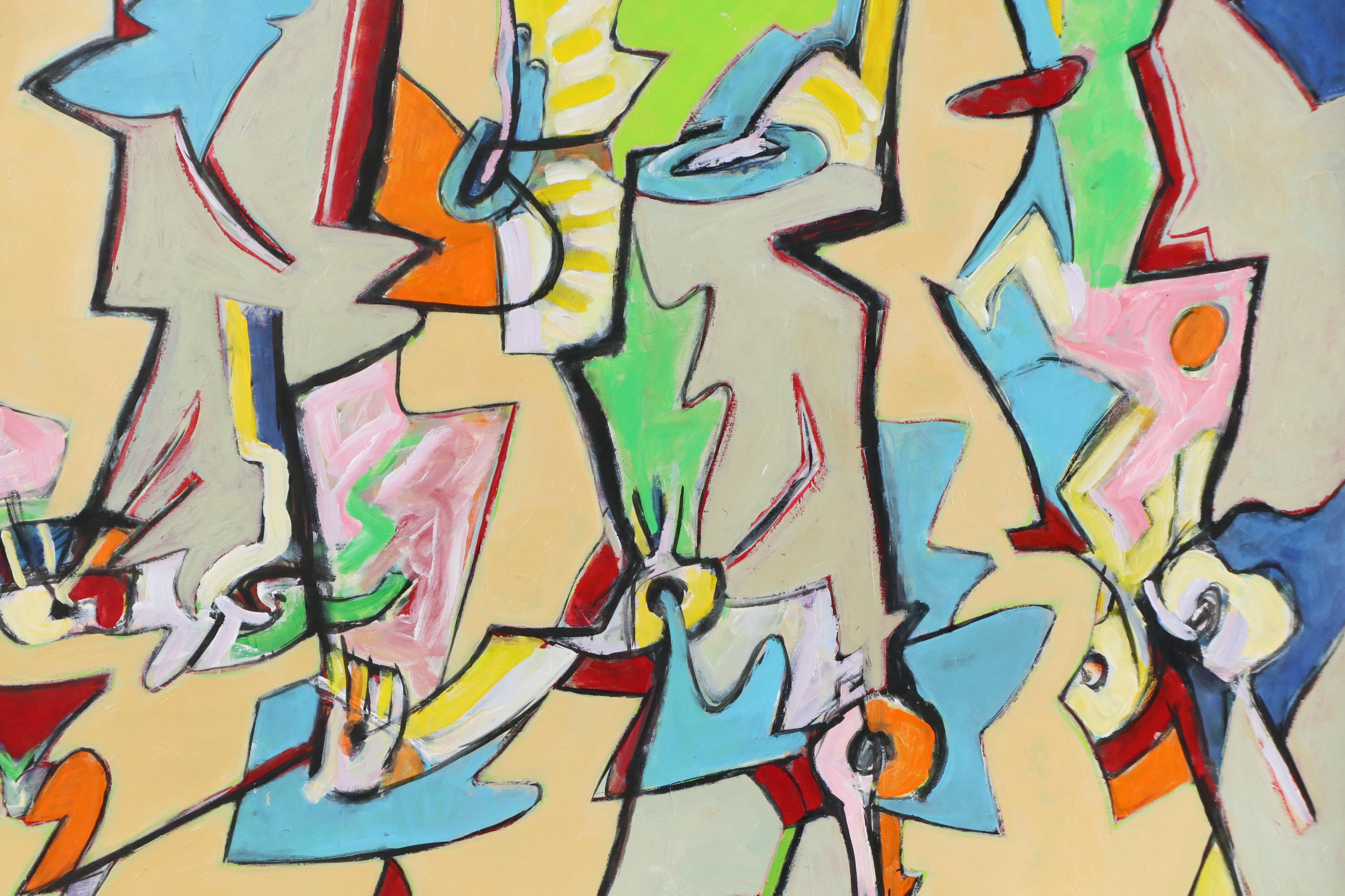 James L. Bruch Abstract Acrylic Painting