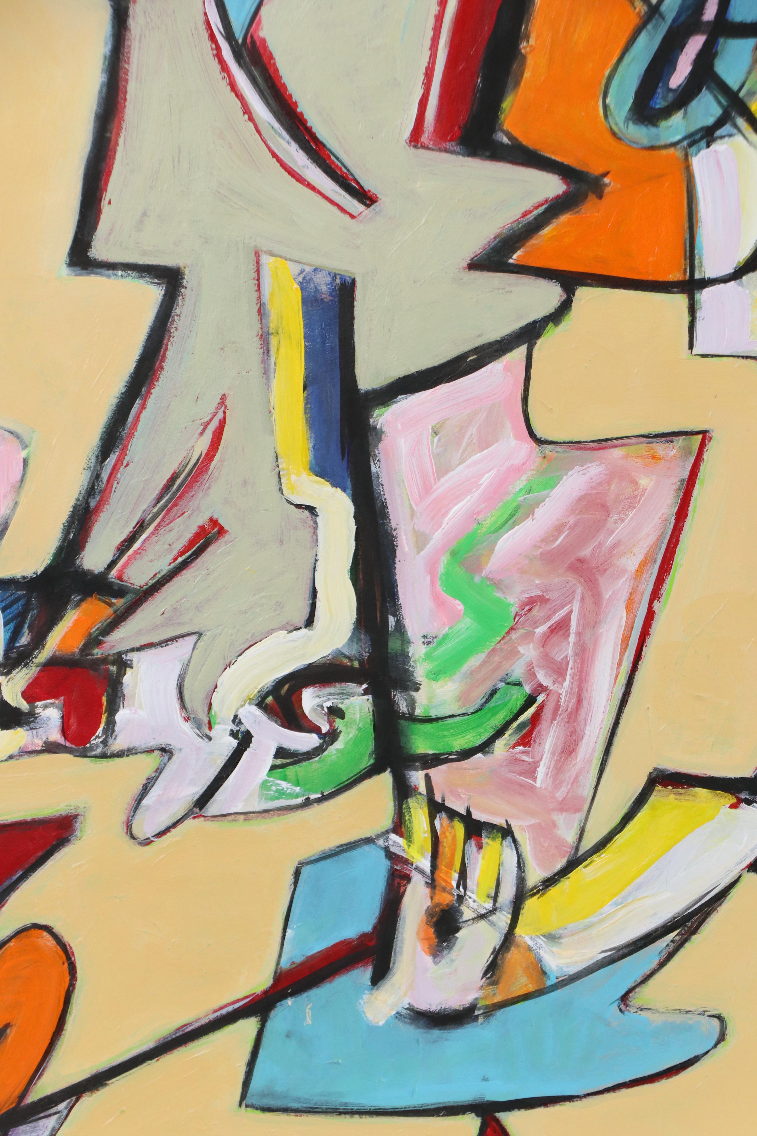 James L. Bruch Abstract Acrylic Painting