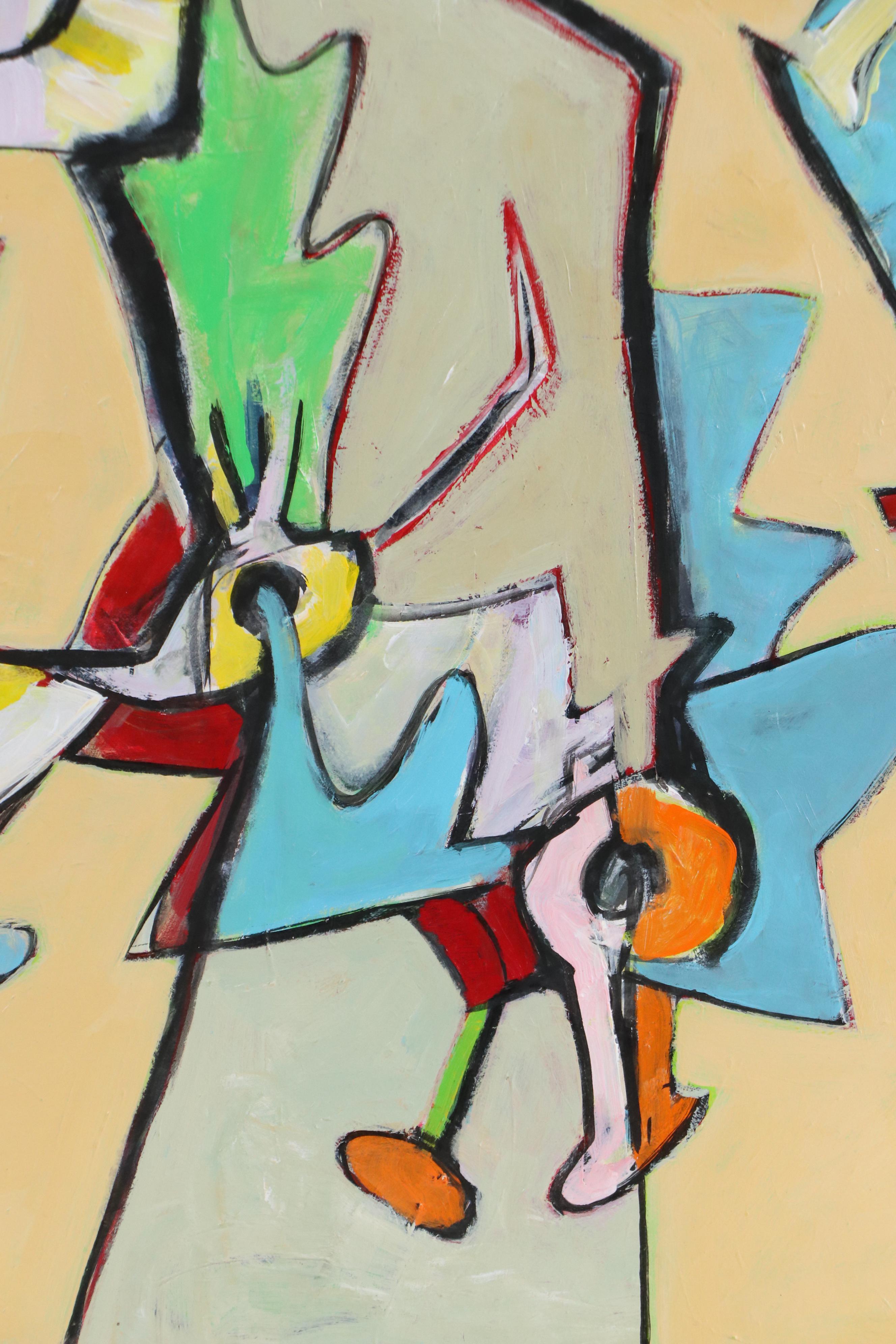 James L. Bruch Abstract Acrylic Painting