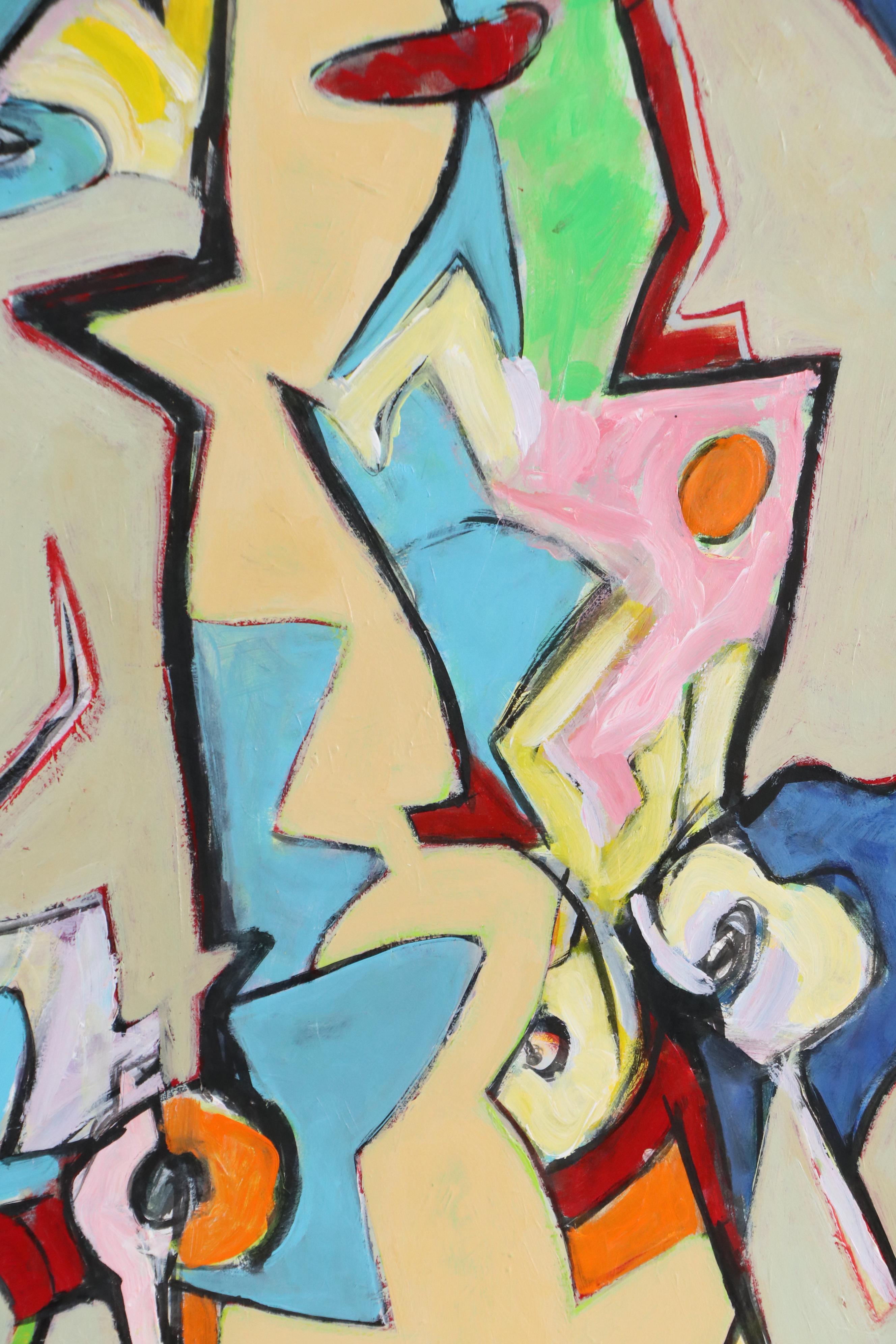 James L. Bruch Abstract Acrylic Painting