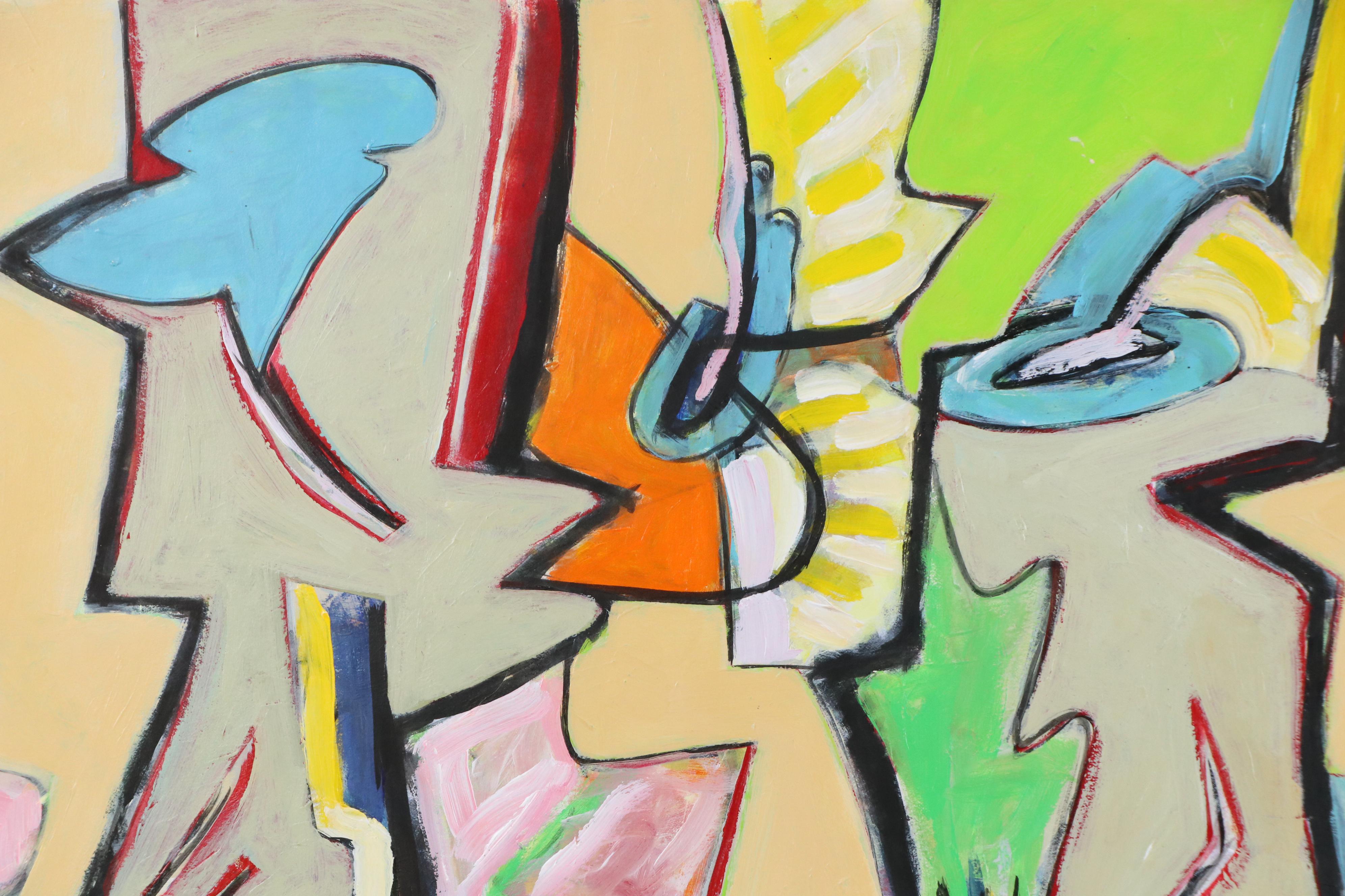 James L. Bruch Abstract Acrylic Painting