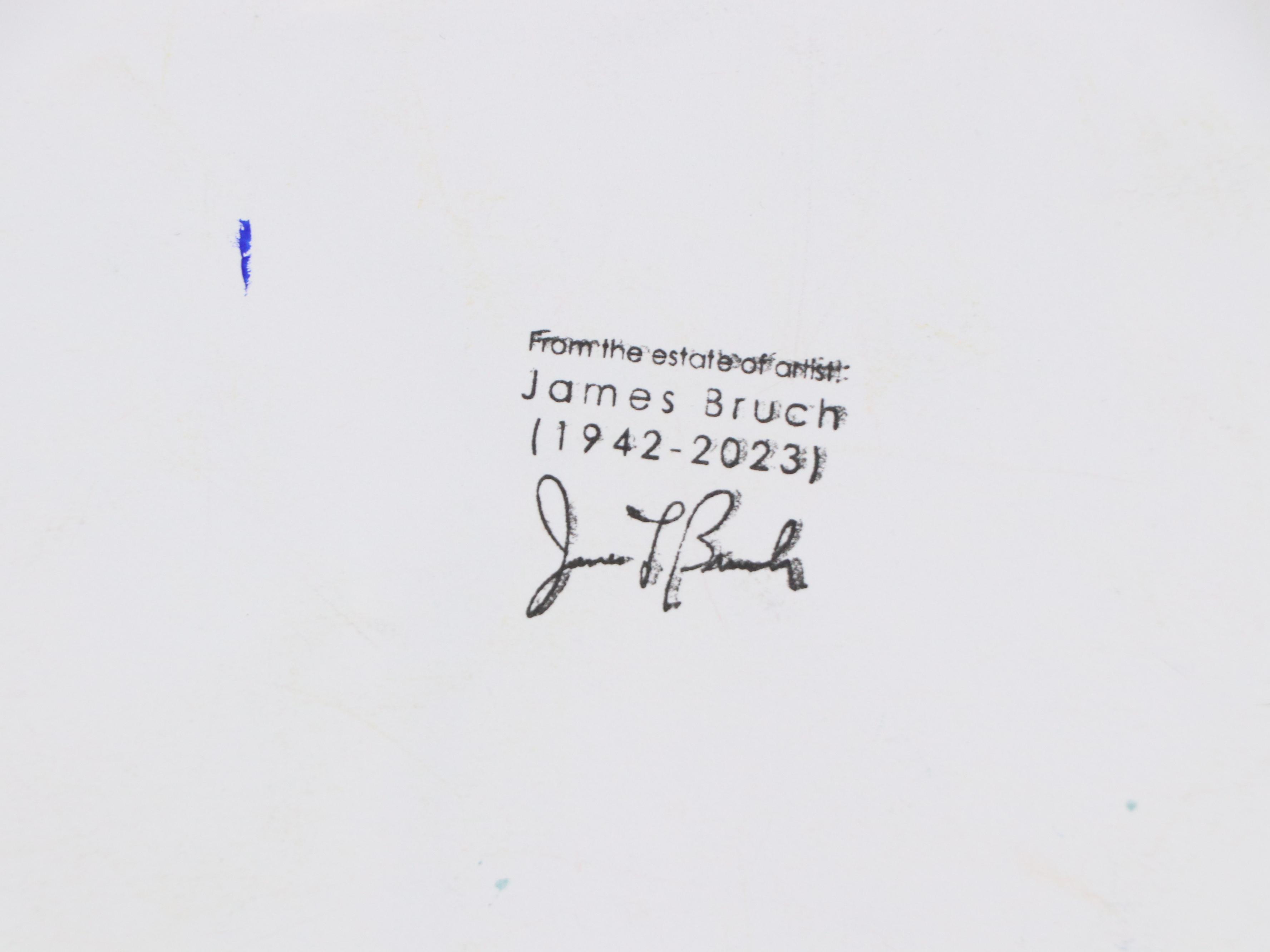 James L. Bruch Abstract Acrylic Painting