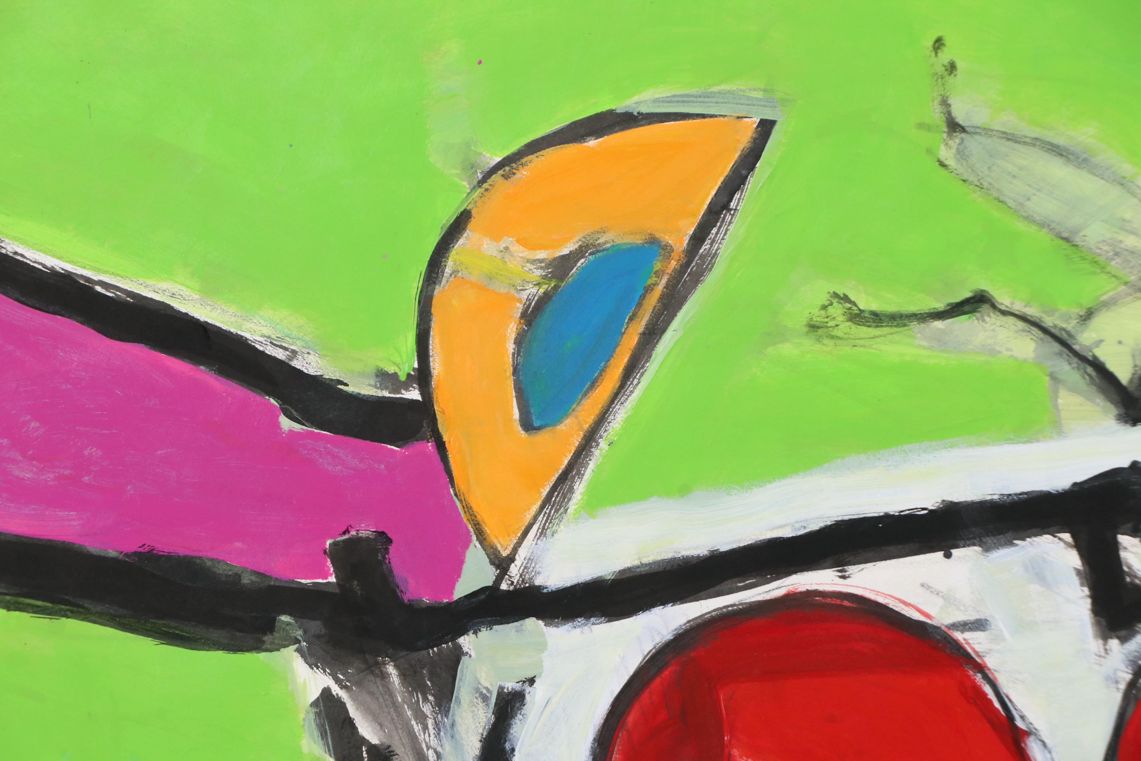 James L. Bruch Abstract Acrylic Painting