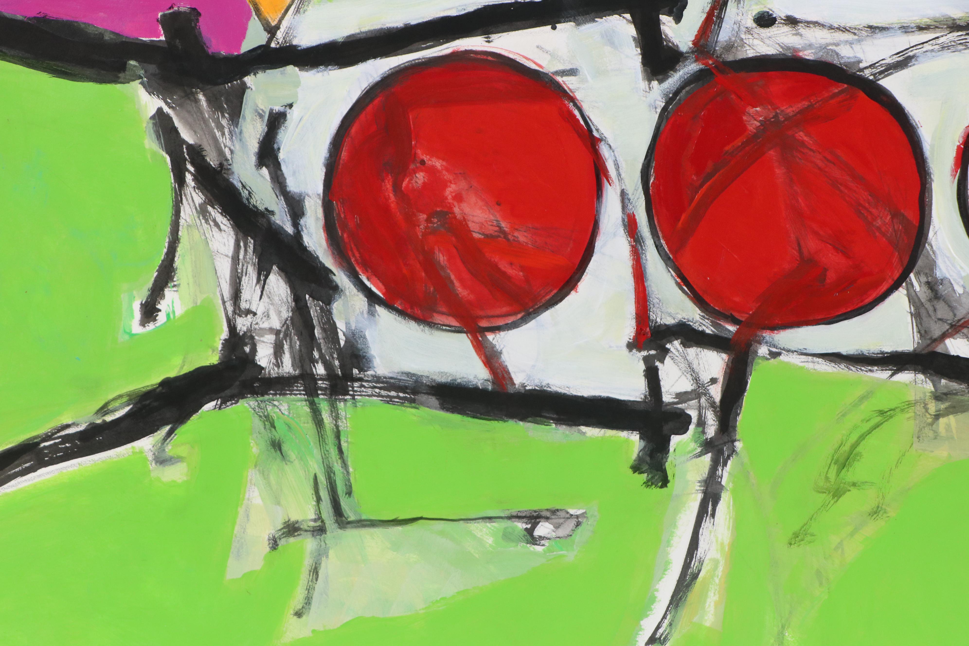 James L. Bruch Abstract Acrylic Painting