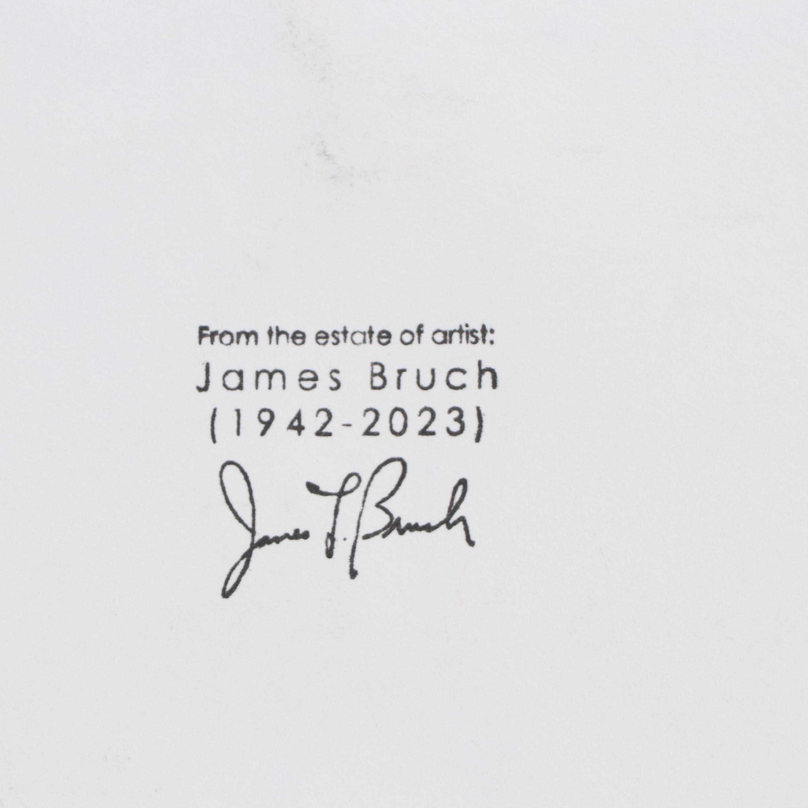 James L. Bruch Abstract Acrylic Painting