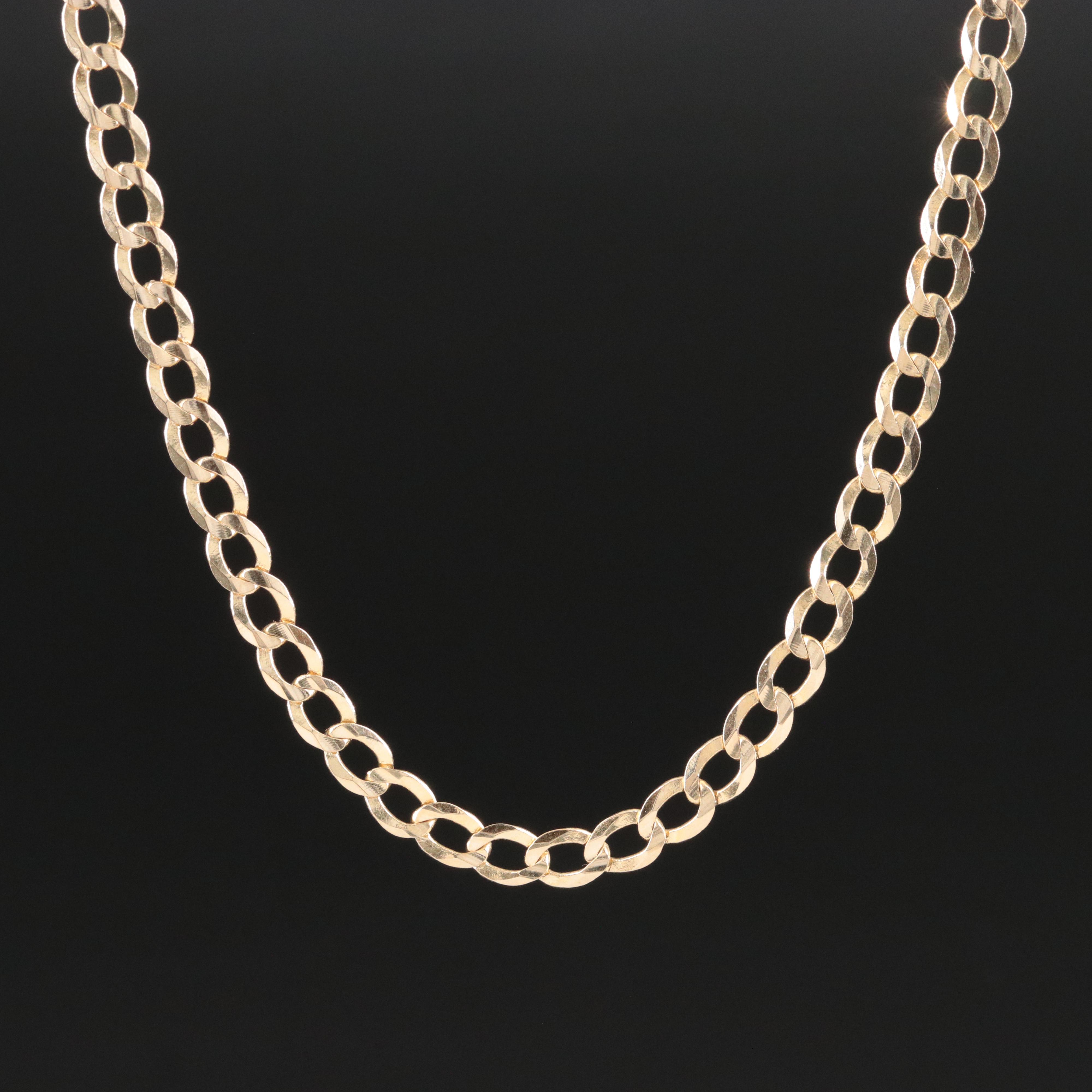 14K Curb Chain Necklace