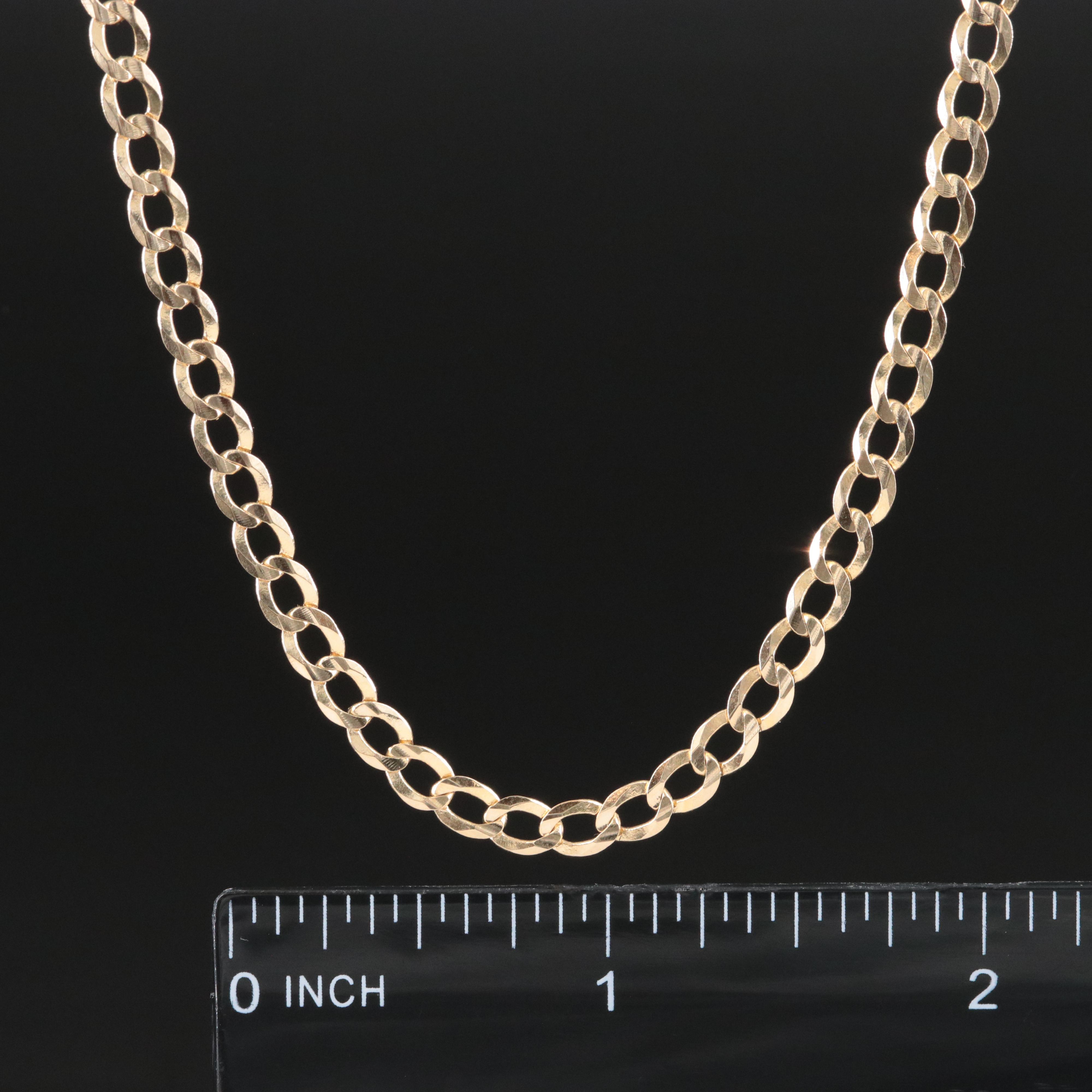 14K Curb Chain Necklace