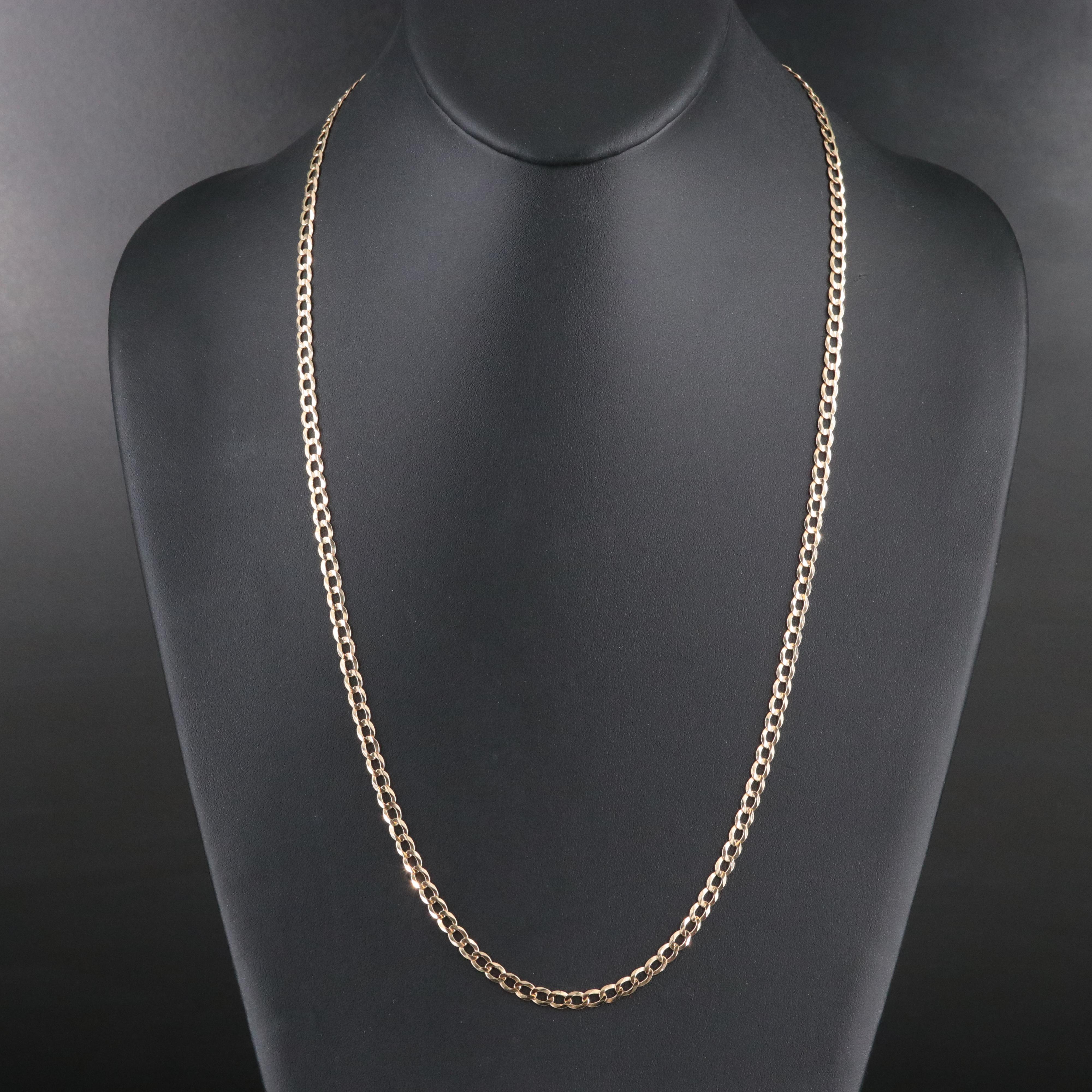 14K Curb Chain Necklace