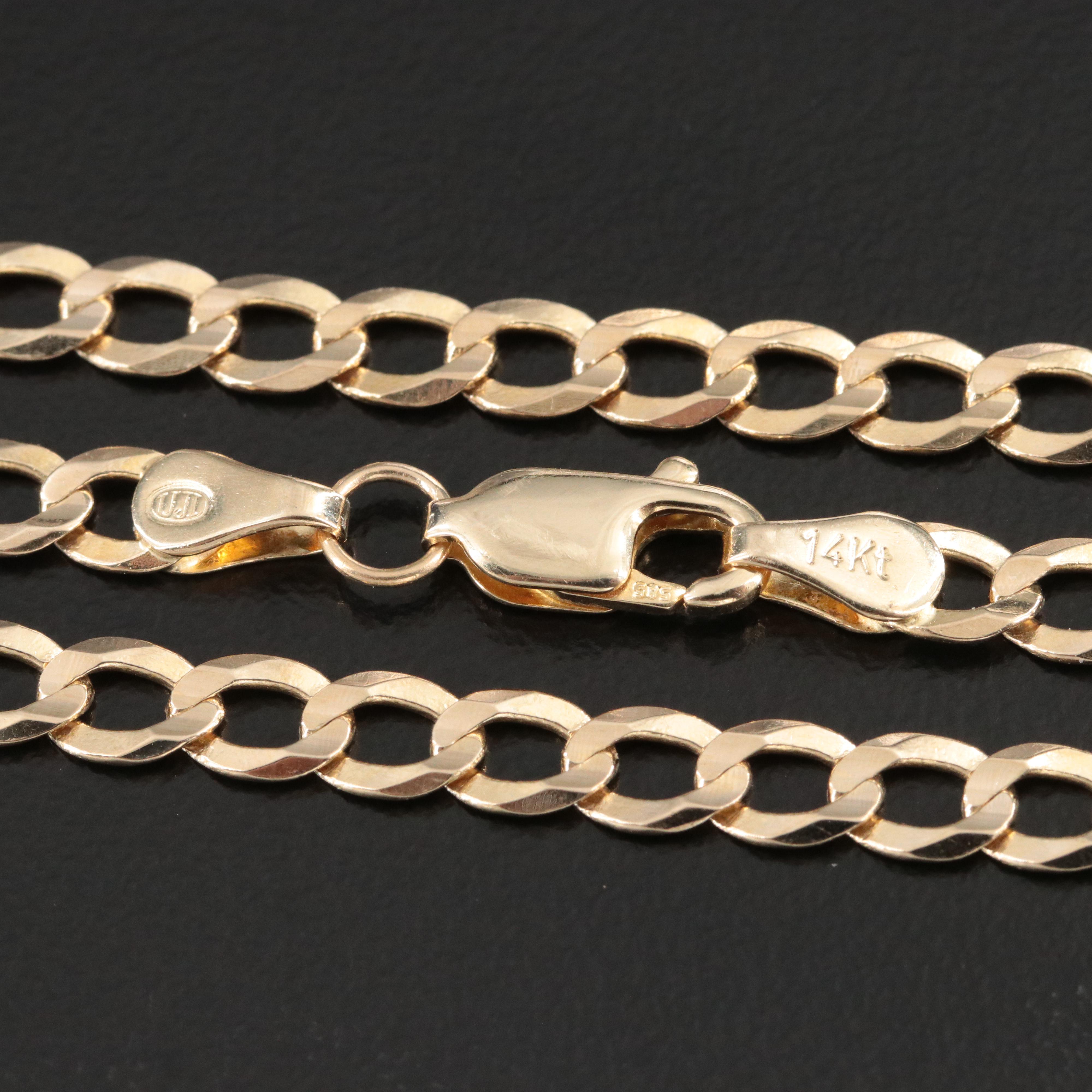 14K Curb Chain Necklace