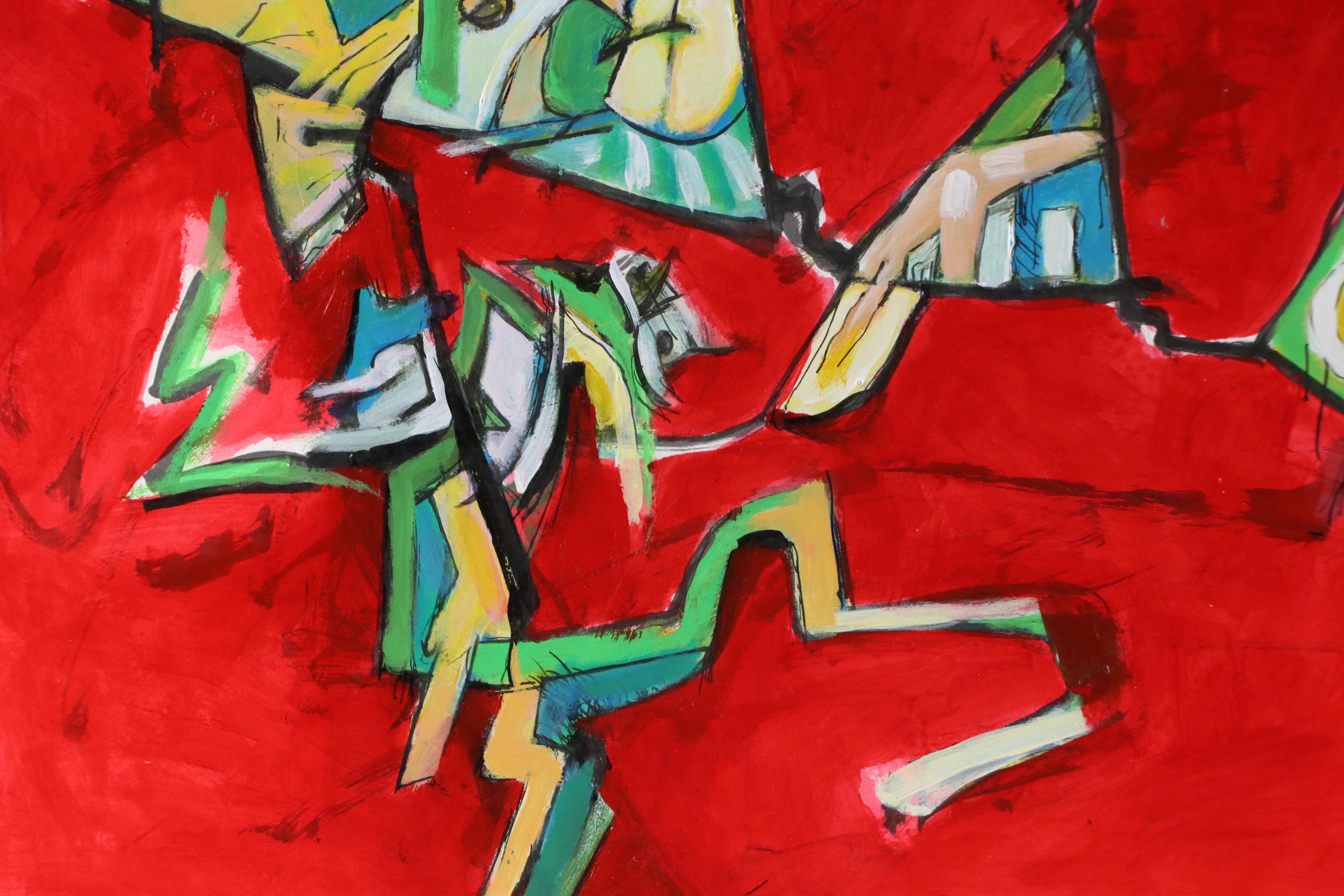 James L. Bruch Abstract Acrylic Painting