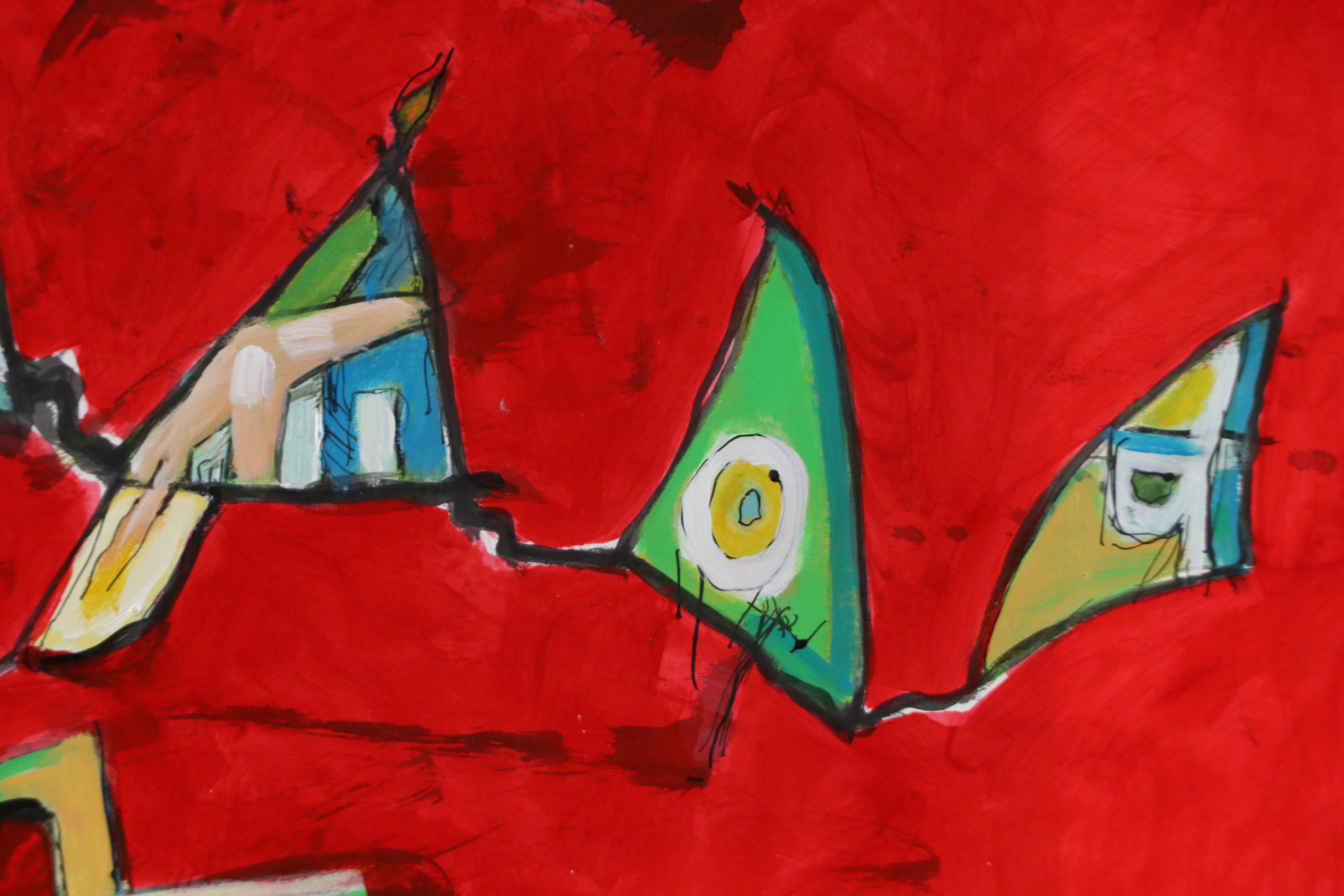 James L. Bruch Abstract Acrylic Painting