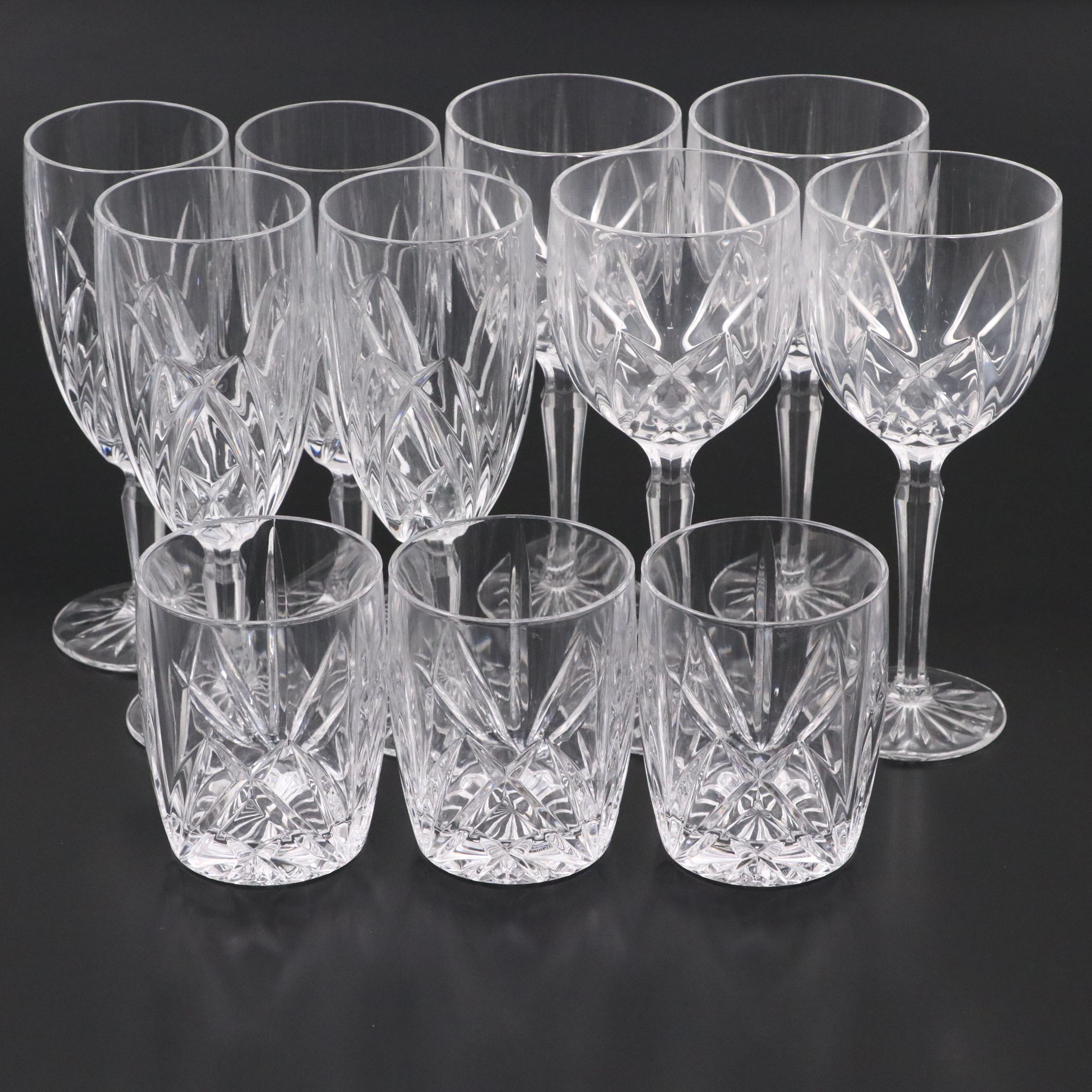 Marquis by Waterford "Brookside" Iced Tea, Double Old Fashioned and Goblets