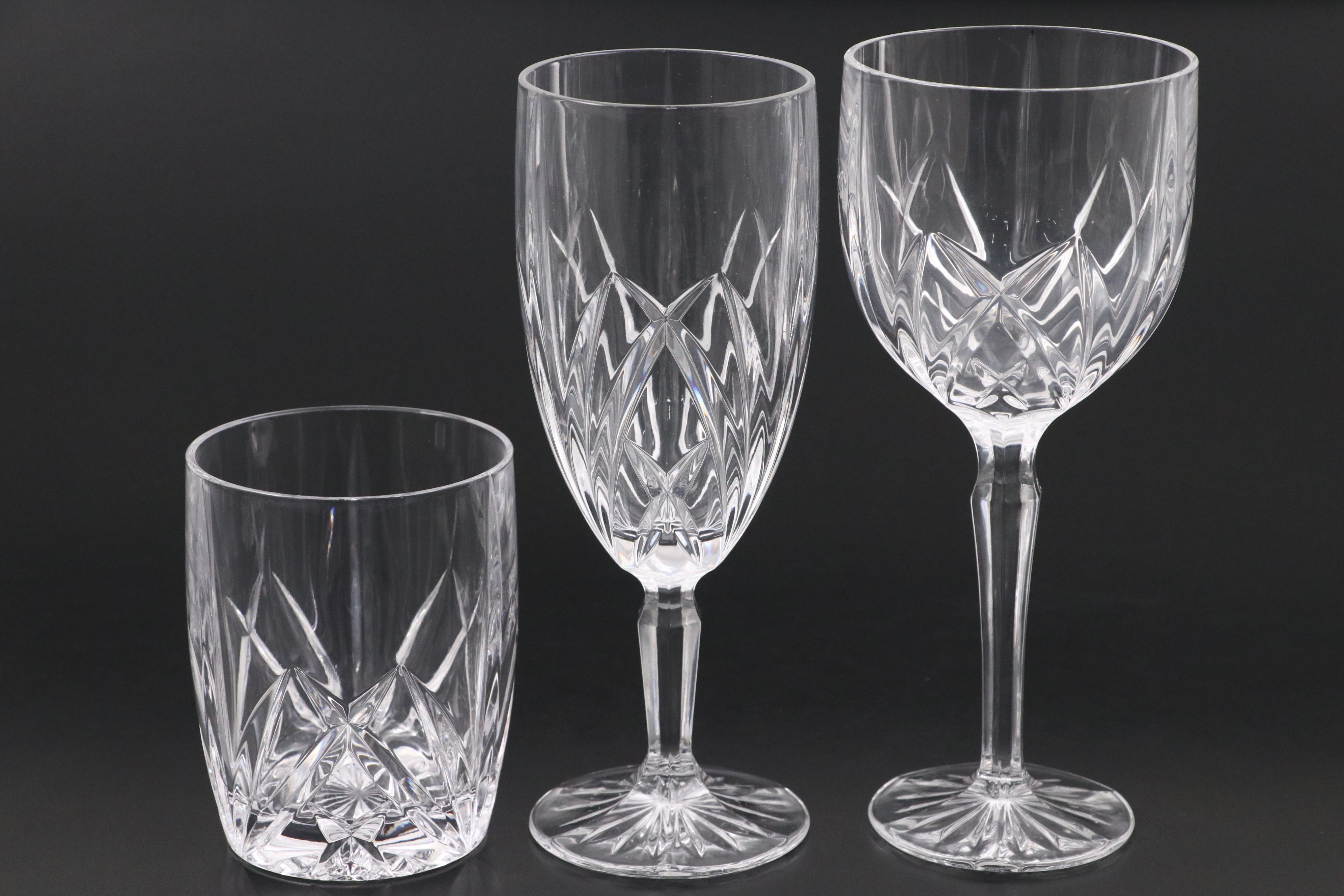 Marquis by Waterford "Brookside" Iced Tea, Double Old Fashioned and Goblets