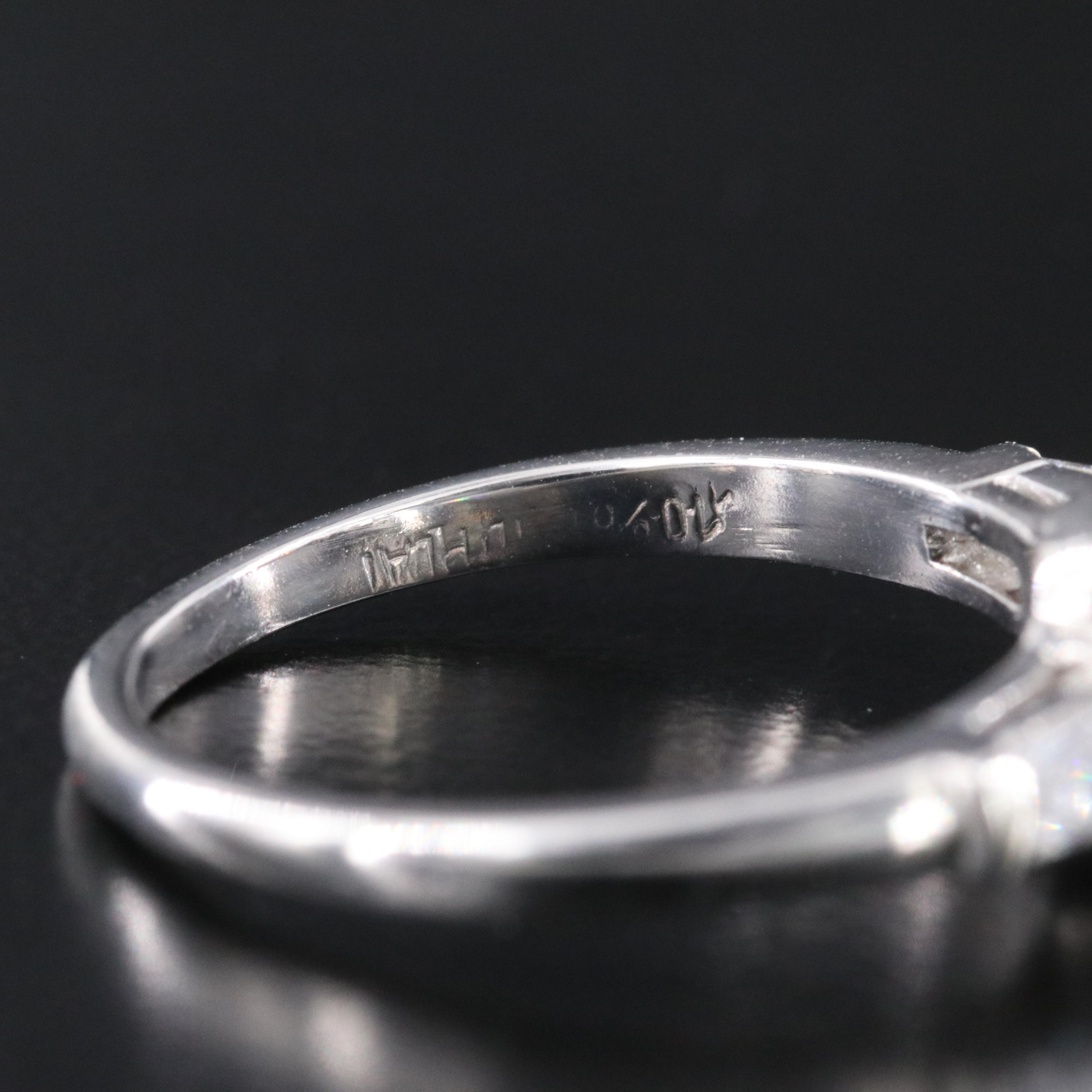 Platinum Sapphire and Lab Grown Diamond Ring