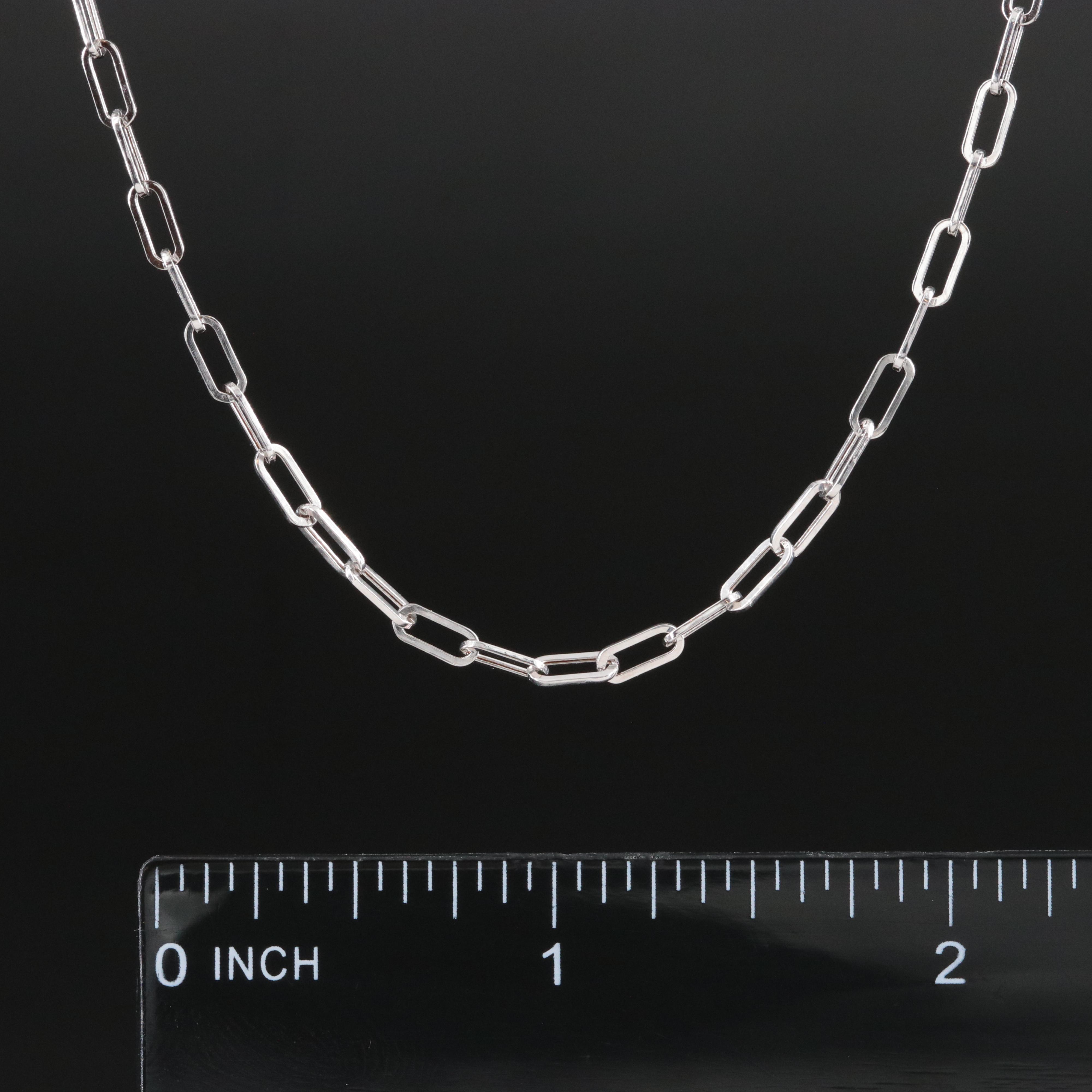 14K Paper Clip Necklace