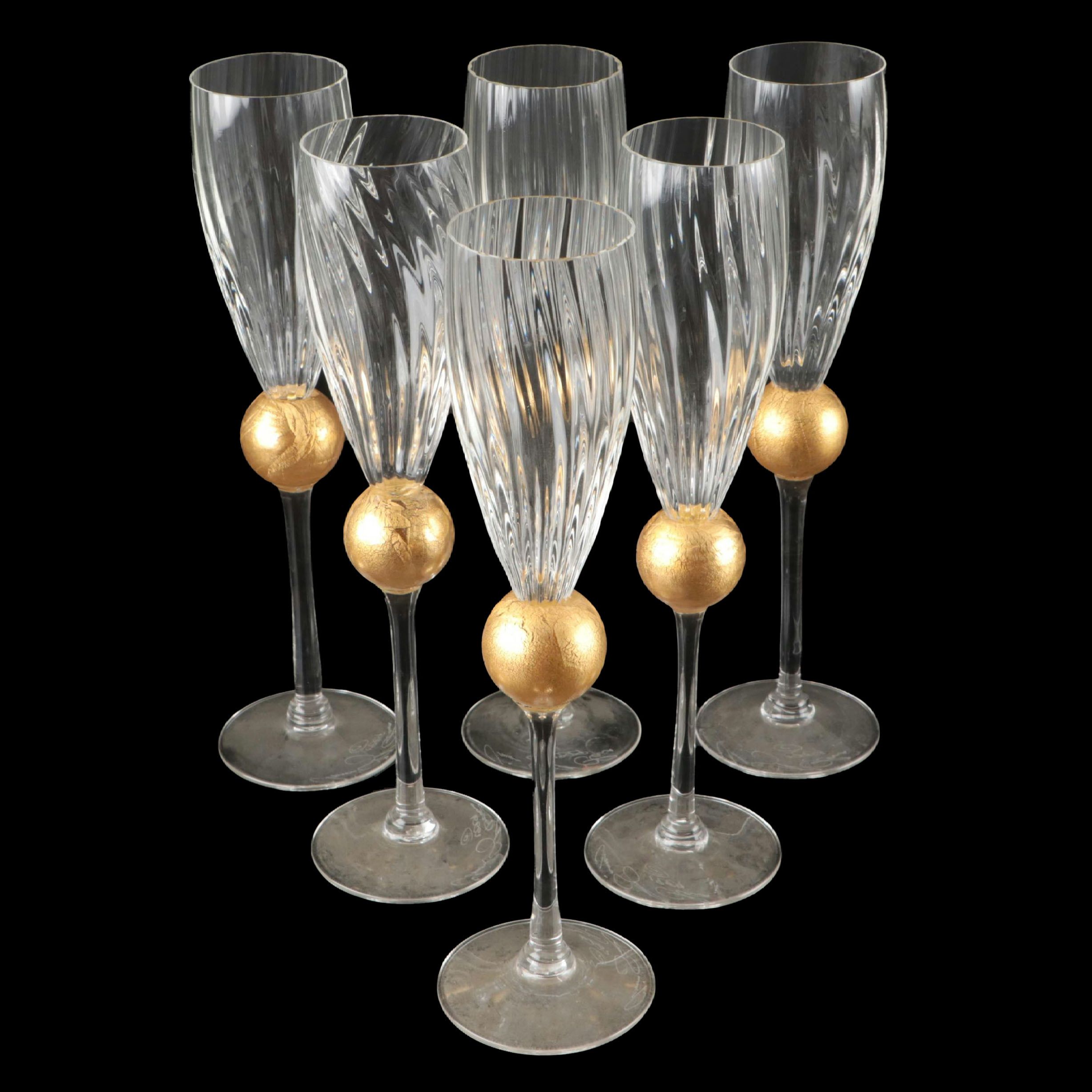 Union Street "Manhattan Gold" Glass Sherry Glasses