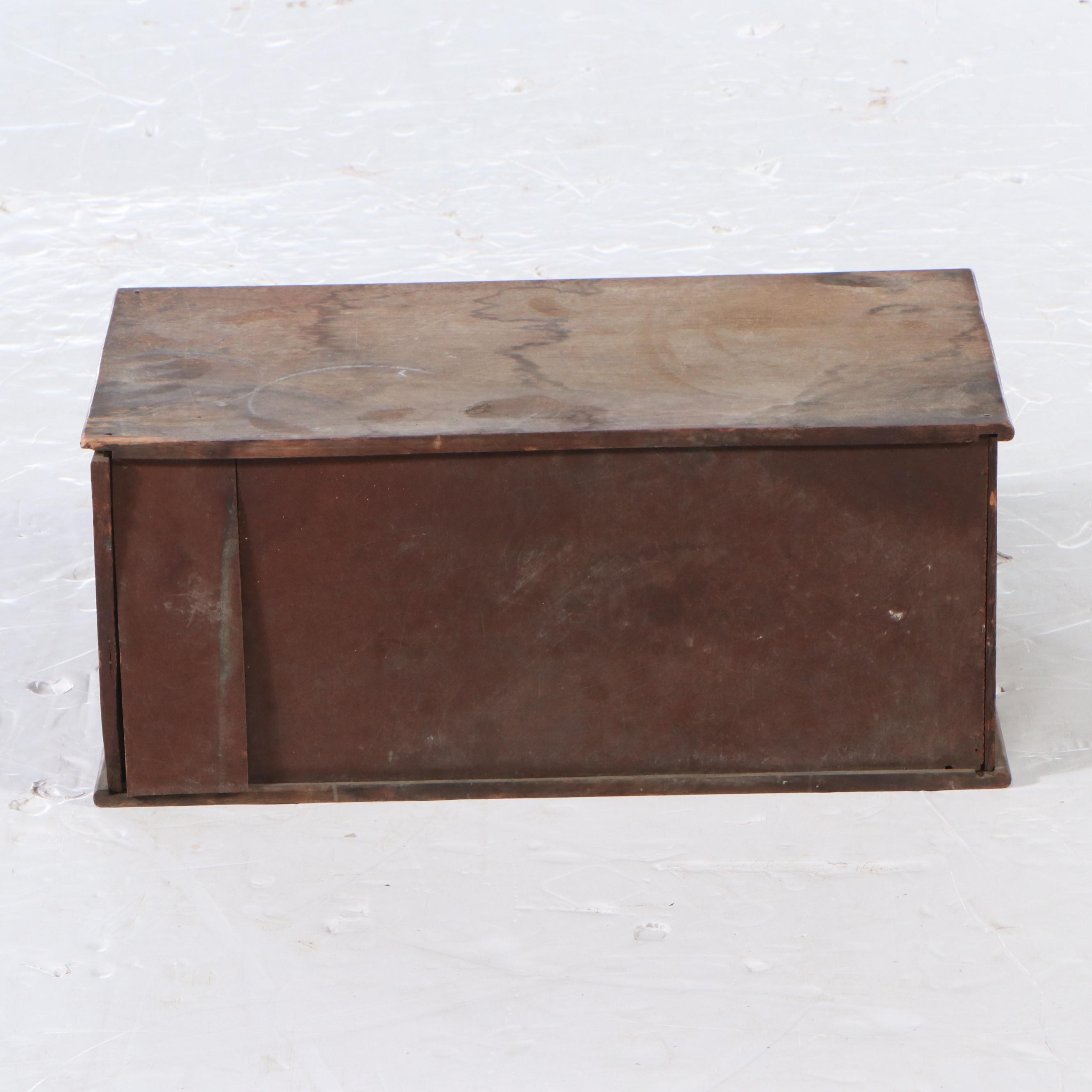 Victorian John Clark, Jr & Co Wooden Three Drawer Spool Cabinet