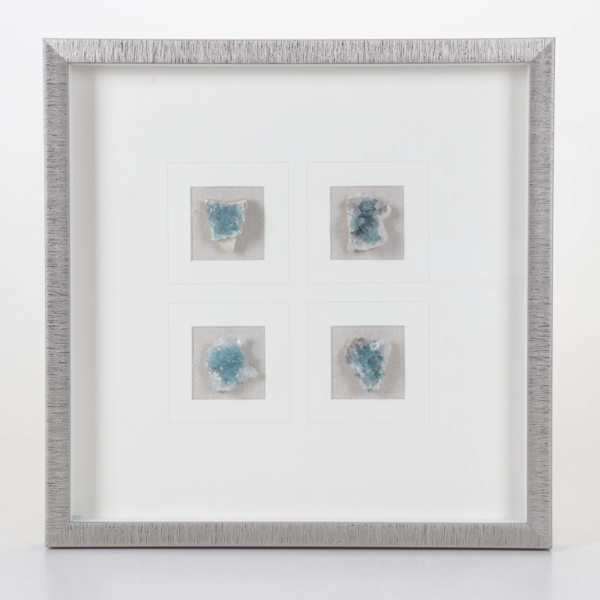 Framed Celestite Geode Specimens