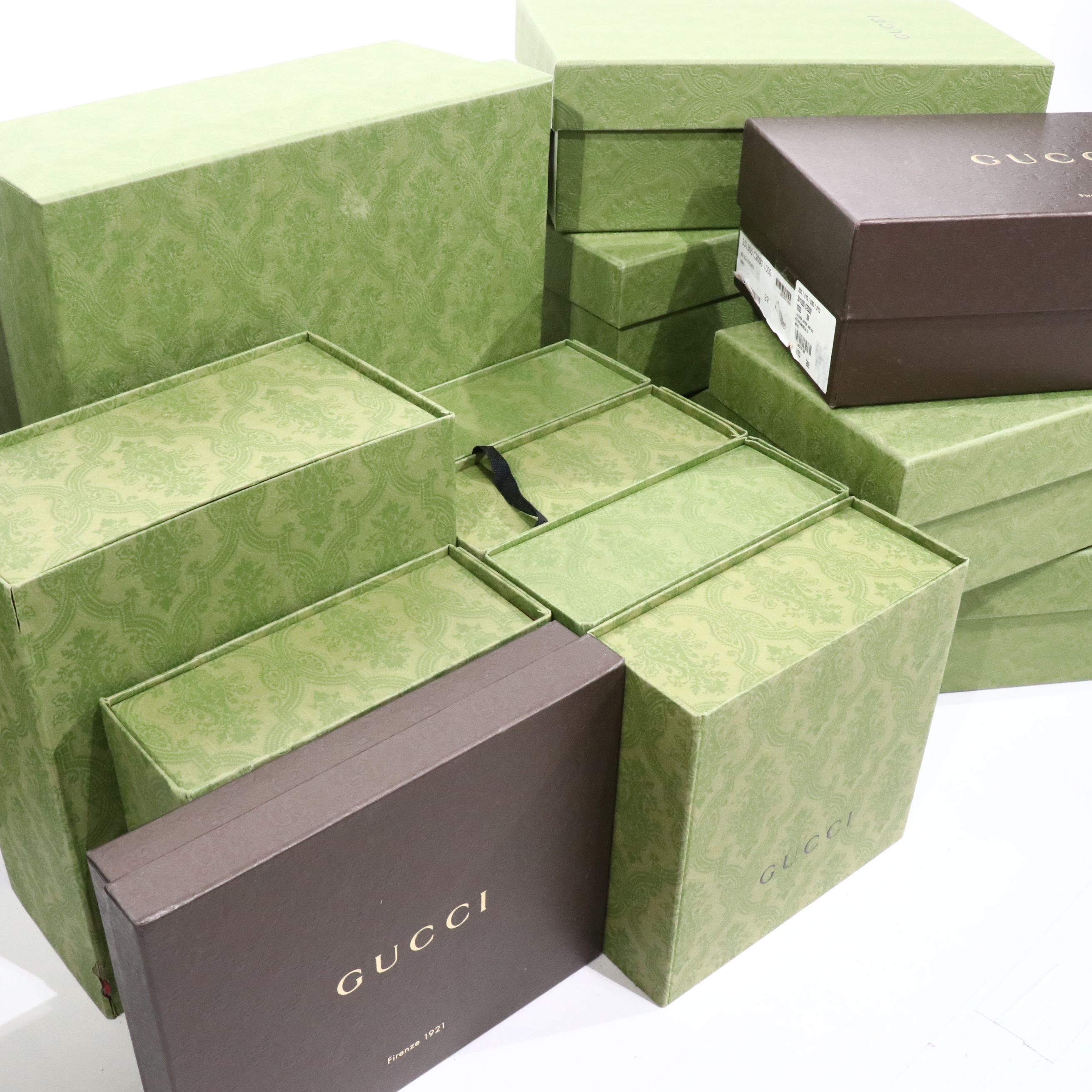 Gucci Retail Gift Boxes, Shopping Bags, and Dust Covers